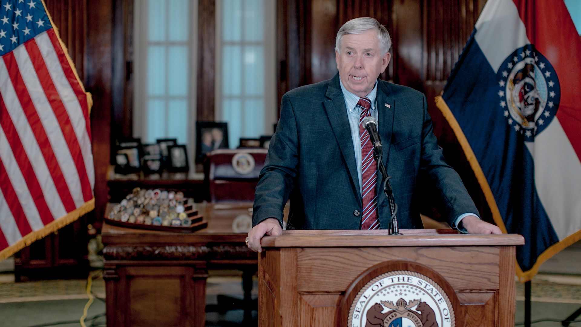 Gov. Mike Parson.