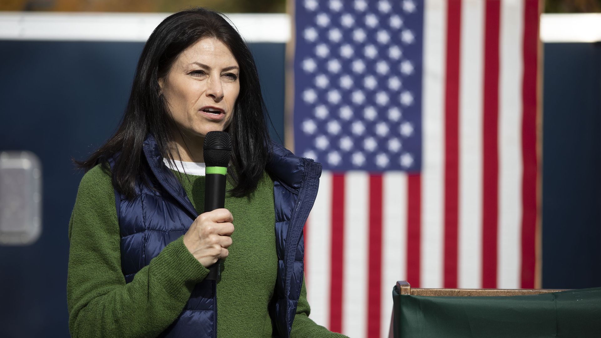 Michigan Attorney General Dana Nessel speaks at a campaign rally in East Lansing in October 2022.