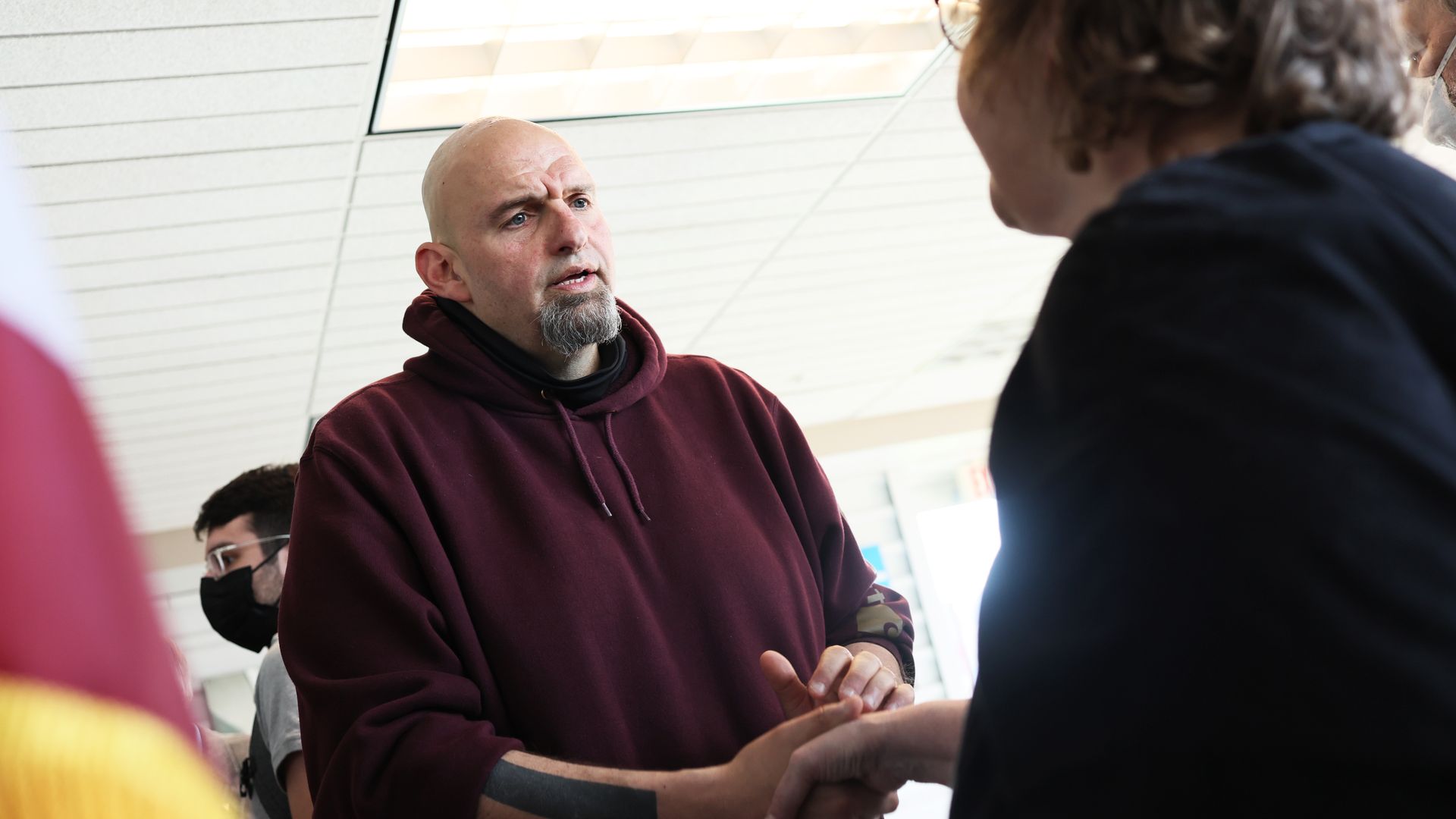 Fetterman at a meet-and-greet