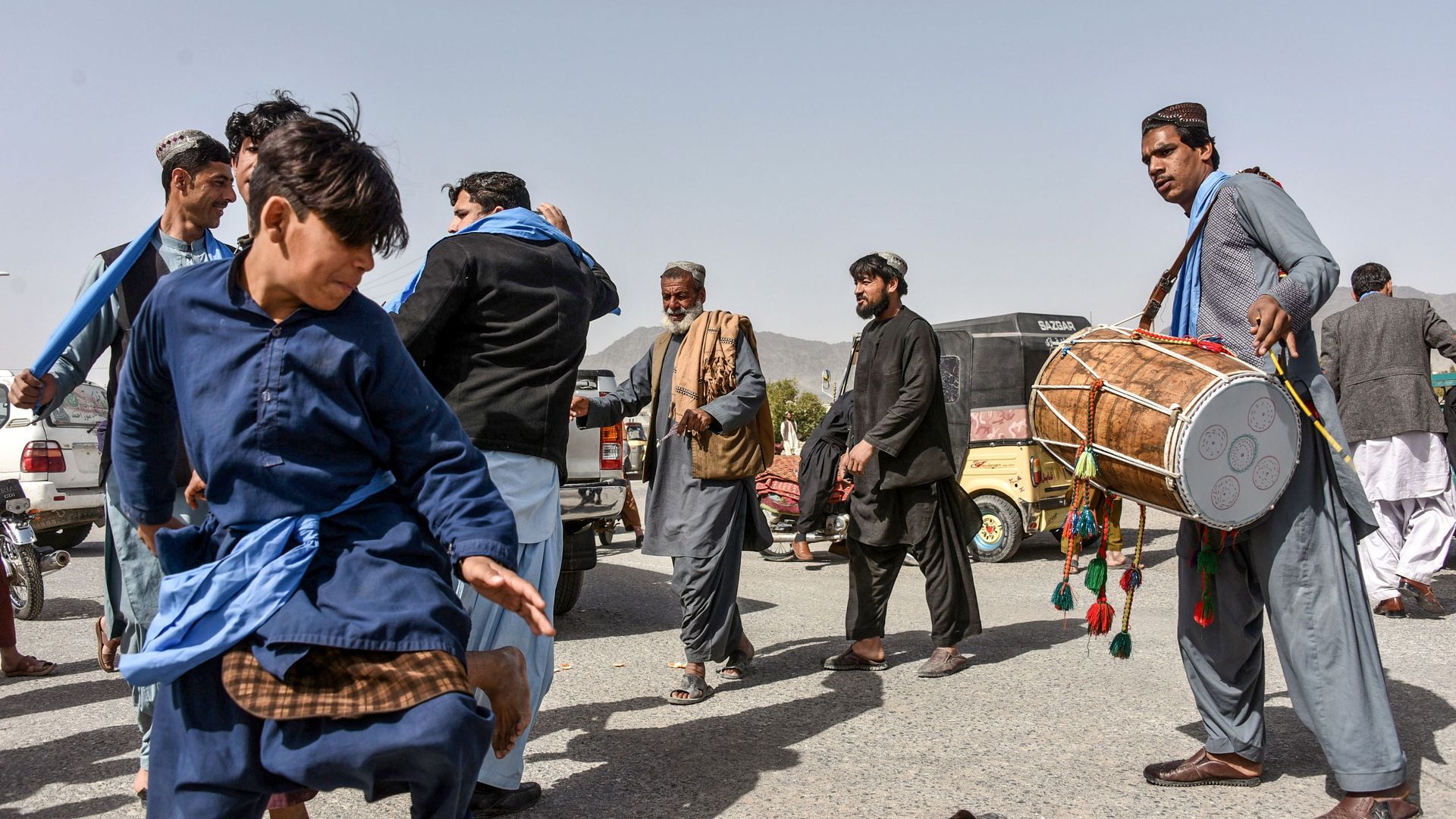 People dancing in Afghanistan