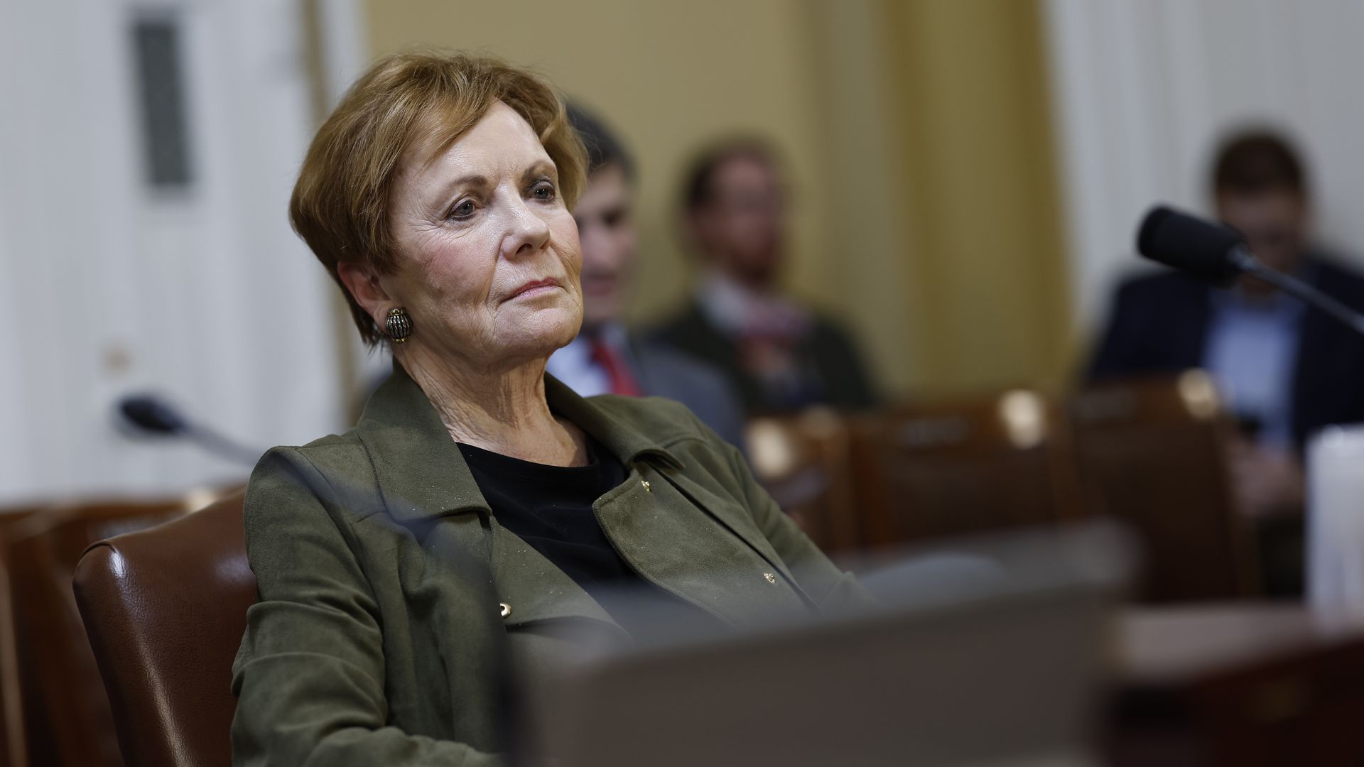 House Appropriations Committee chair Kay Granger sits and listens during a committee meeting