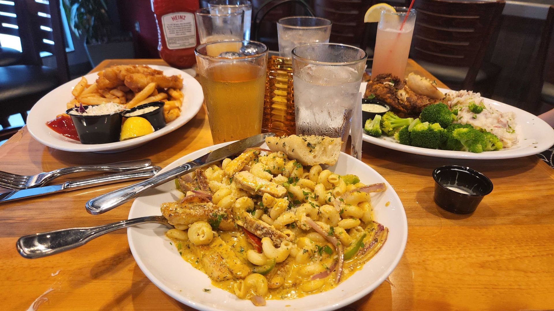 A trio of entrees at Moran's Bar and Grille in Columbus.