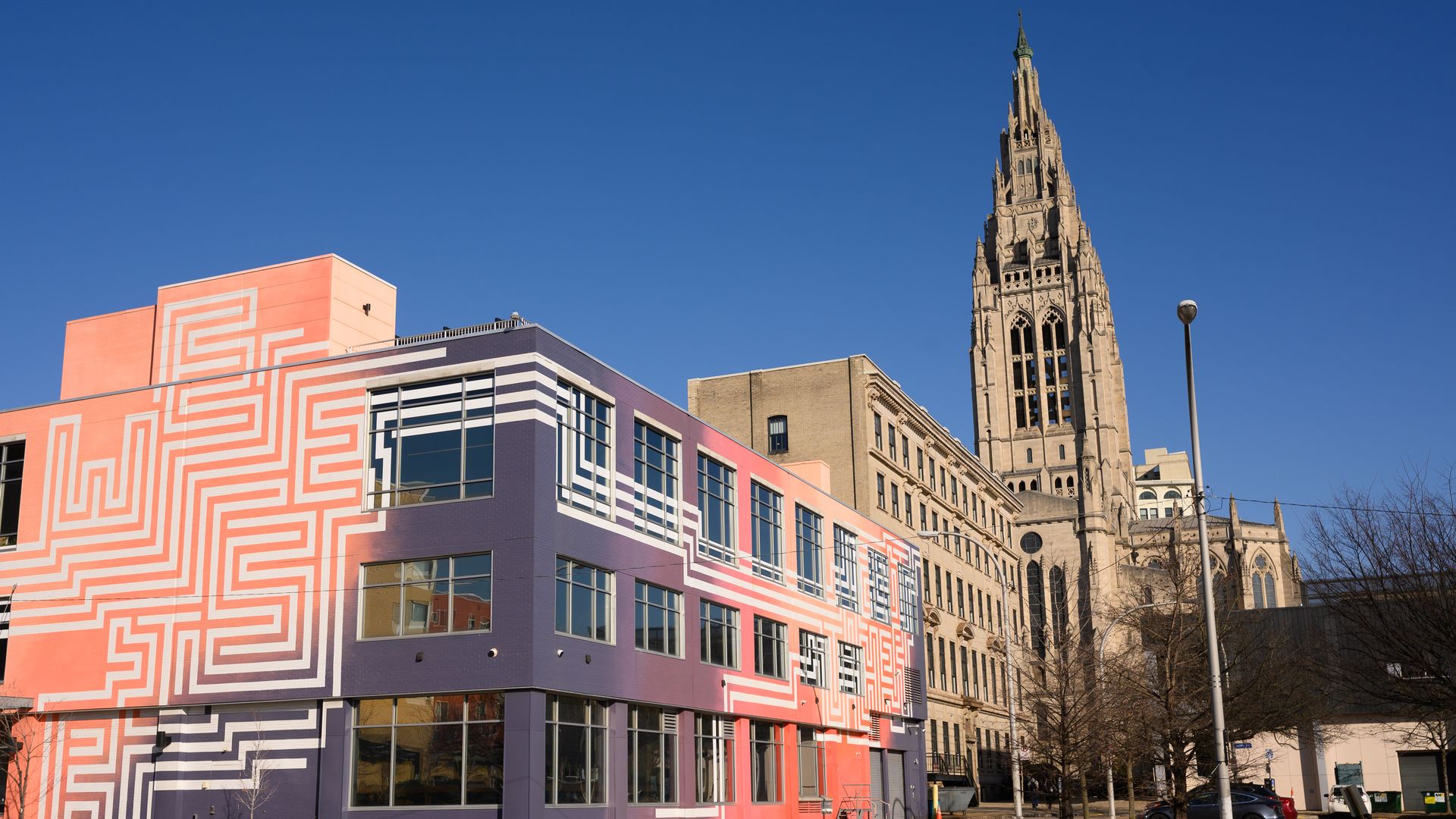 Signage at the Duolingo Inc. headquarters in Pittsburgh, Pennsylvania, US, on Thursday, March 13, 2025. The company's chief financial officer discussed how investments in design and advances in AI have combined to supercharge the company's global growth. Photo: Justin Merriman/Bloomberg via Getty