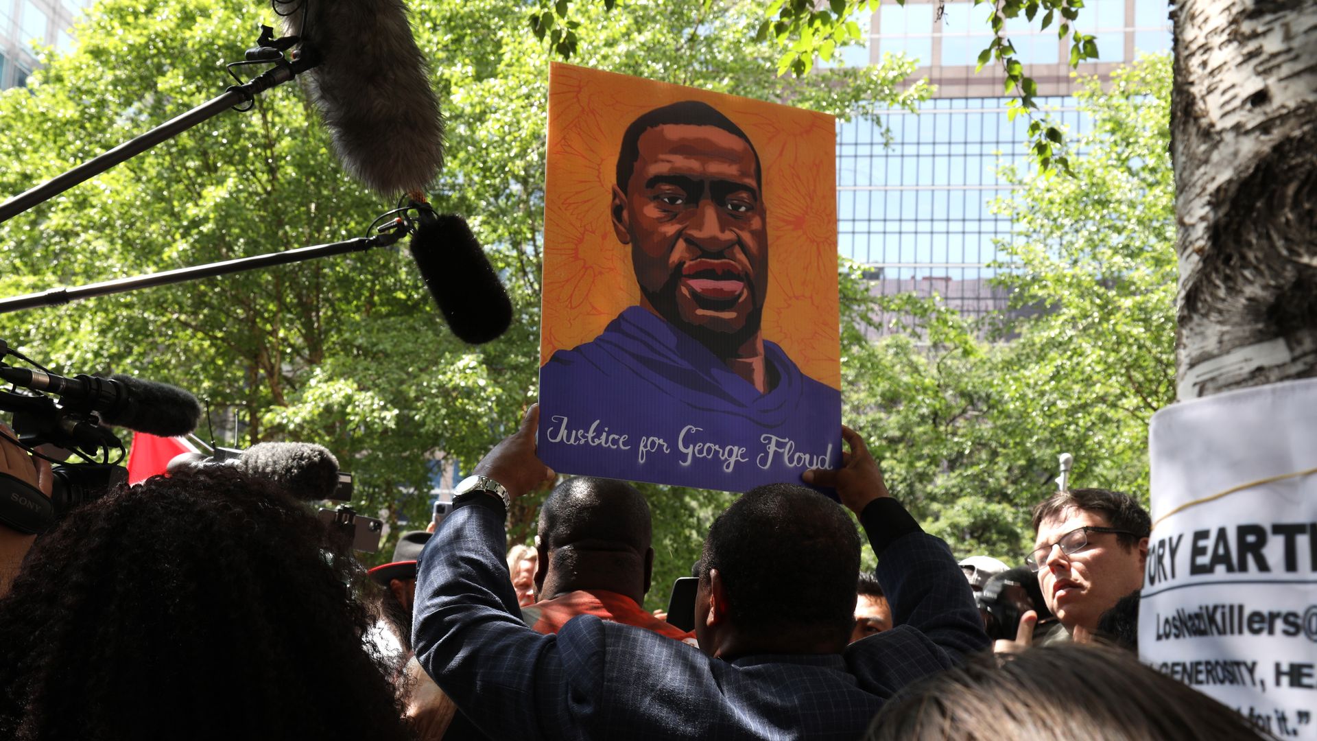 george floyd sign