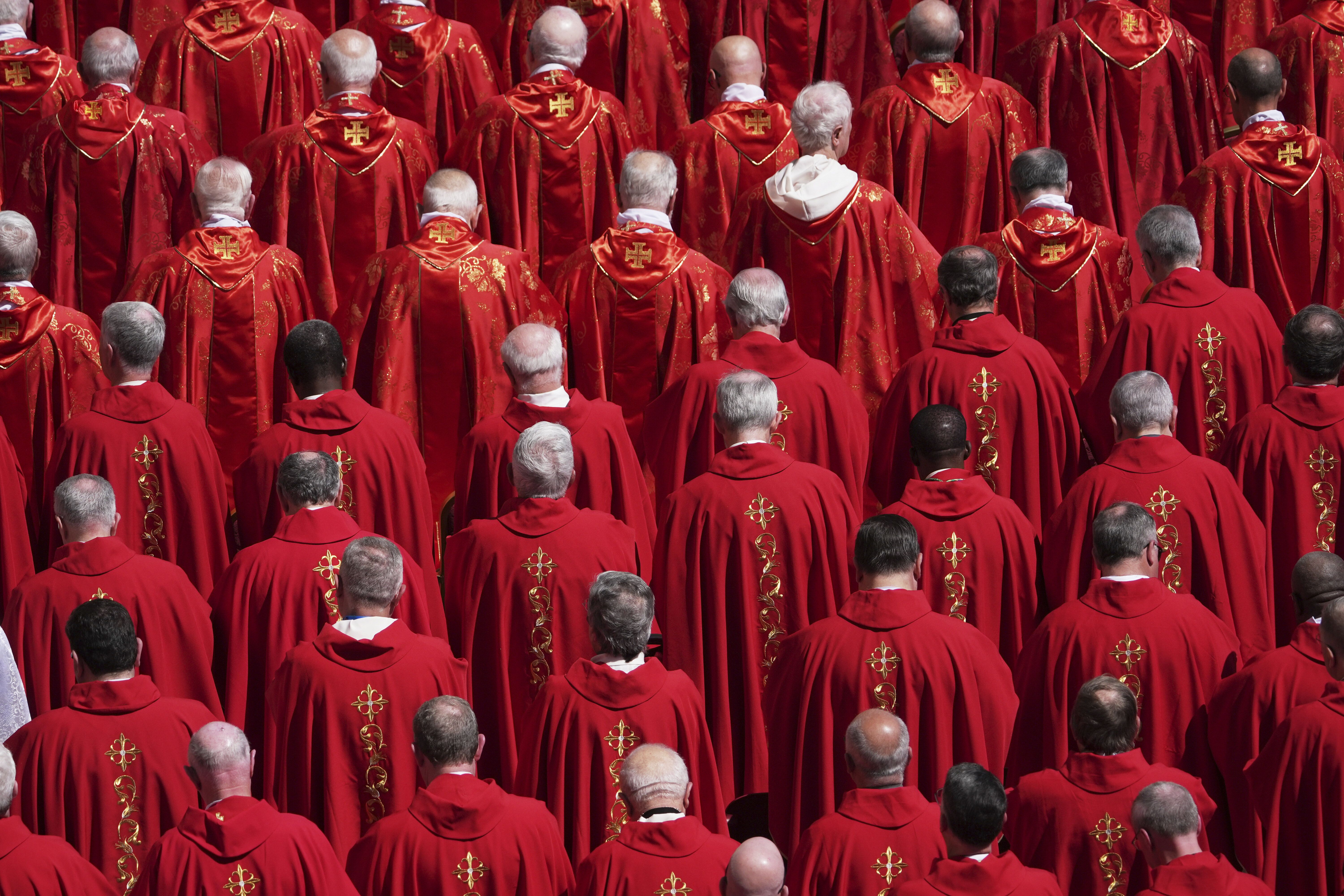 Clergy in red