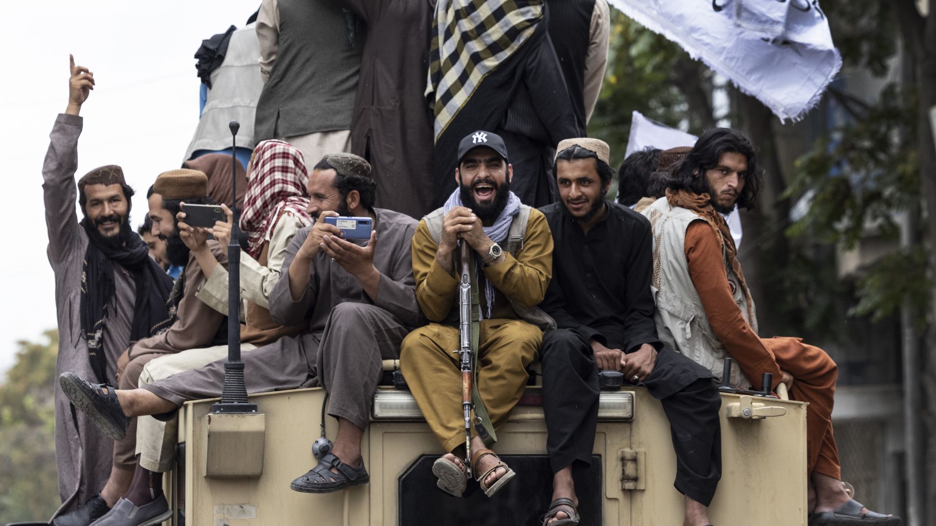 Taliban celebrate in Kabul