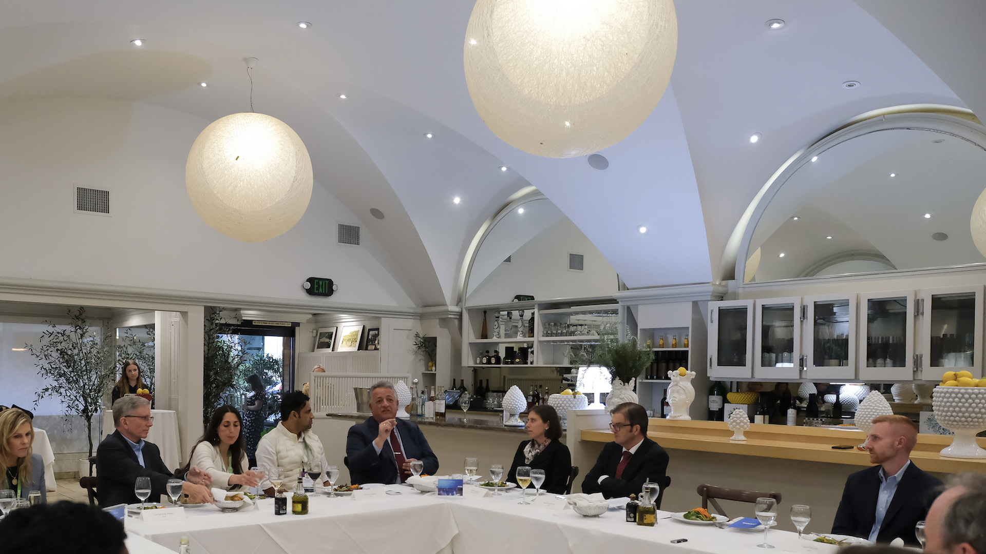 Attendees listen during the discussion.