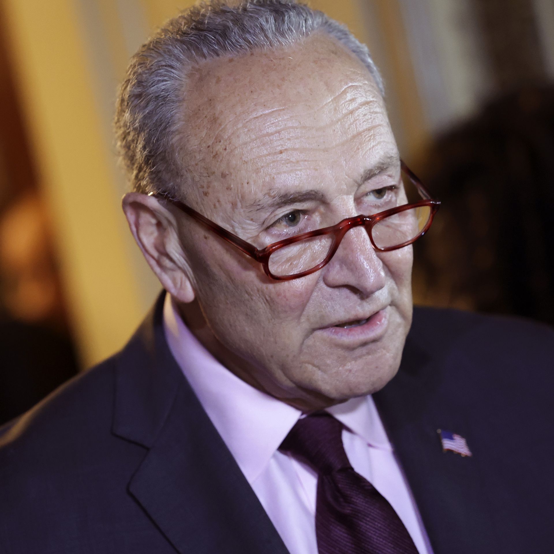 Photo of Chuck Schumer's face