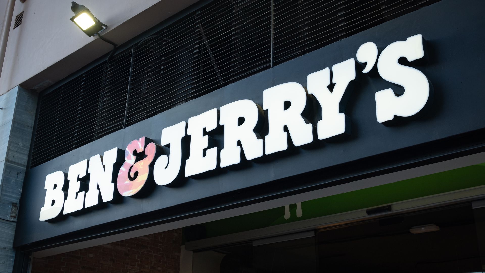 Ben & Jerry's sign 