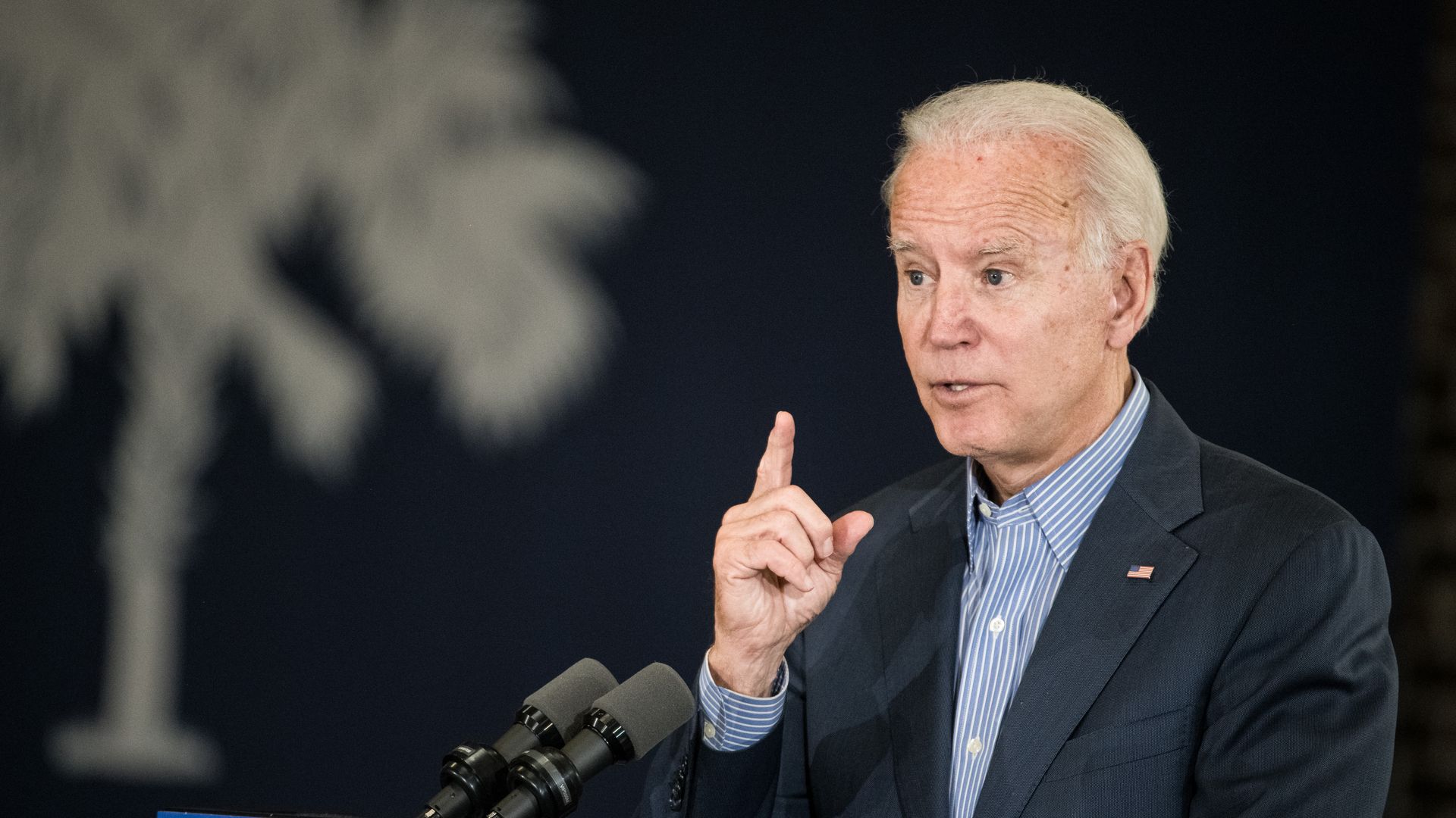  Democratic presidential candidate, former vice President Joe Biden addresses a crowd at Wilson High School on October 26, 2019 in Florence, South Carolina. 