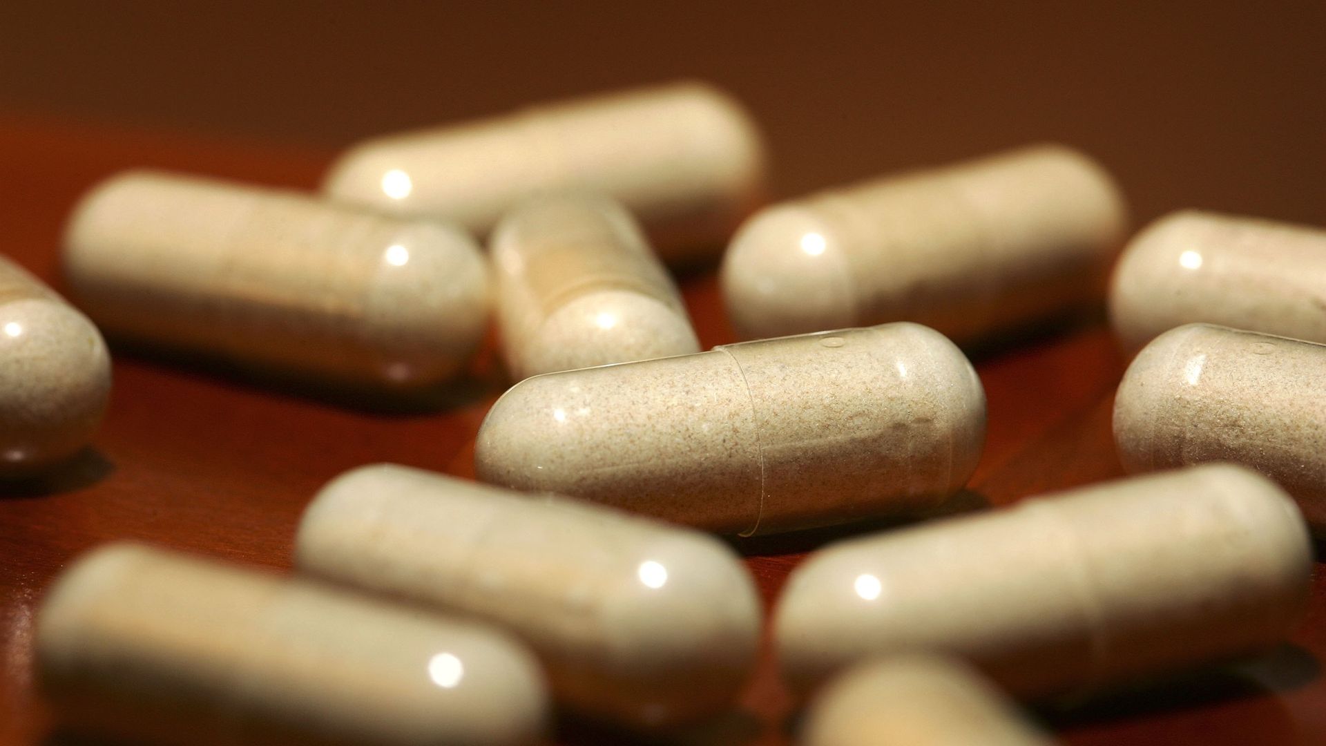 A close-up of pills.