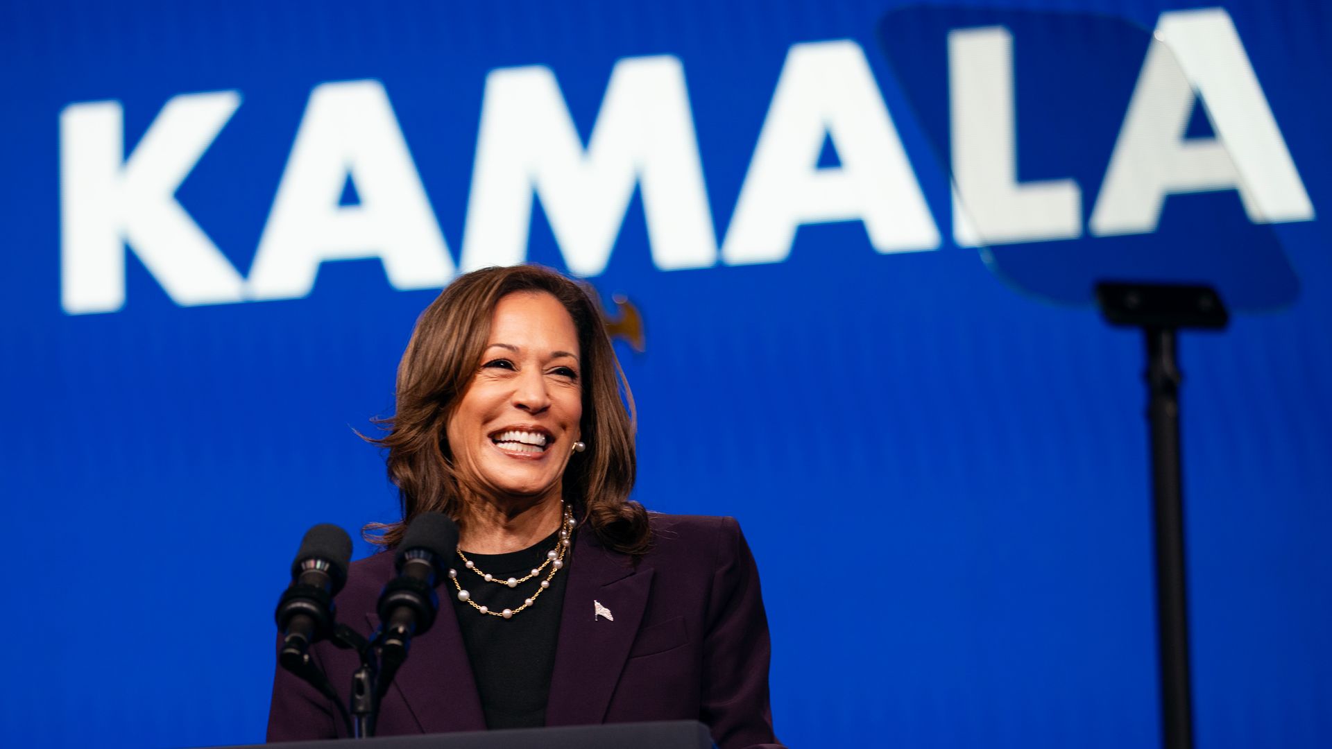  Vice President Kamala Harris speaks at the American Federation of Teachers' 88th National Convention on July 25, 2024 in Houston, 