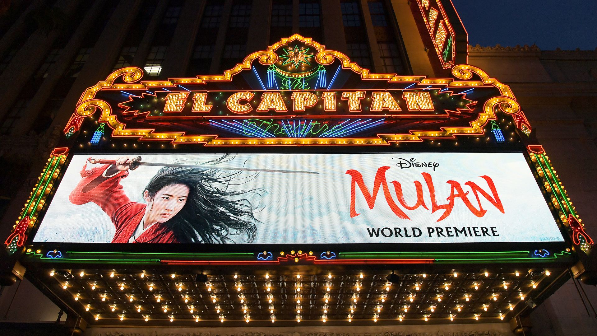 World premier of Disney's Mulan