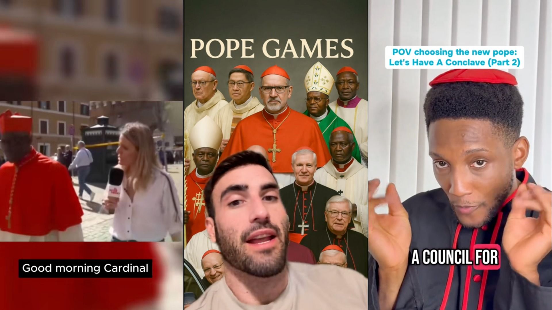 TikTok posts about conclave