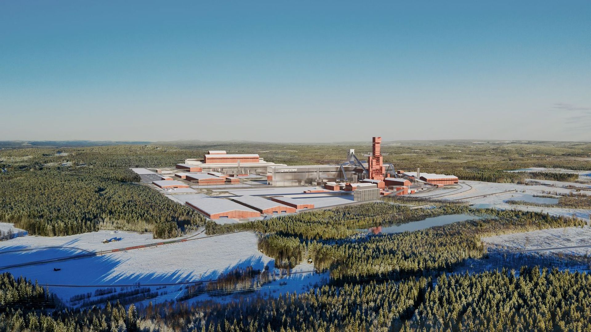 H2 Green Steel's planned factory in Boden, Sweden