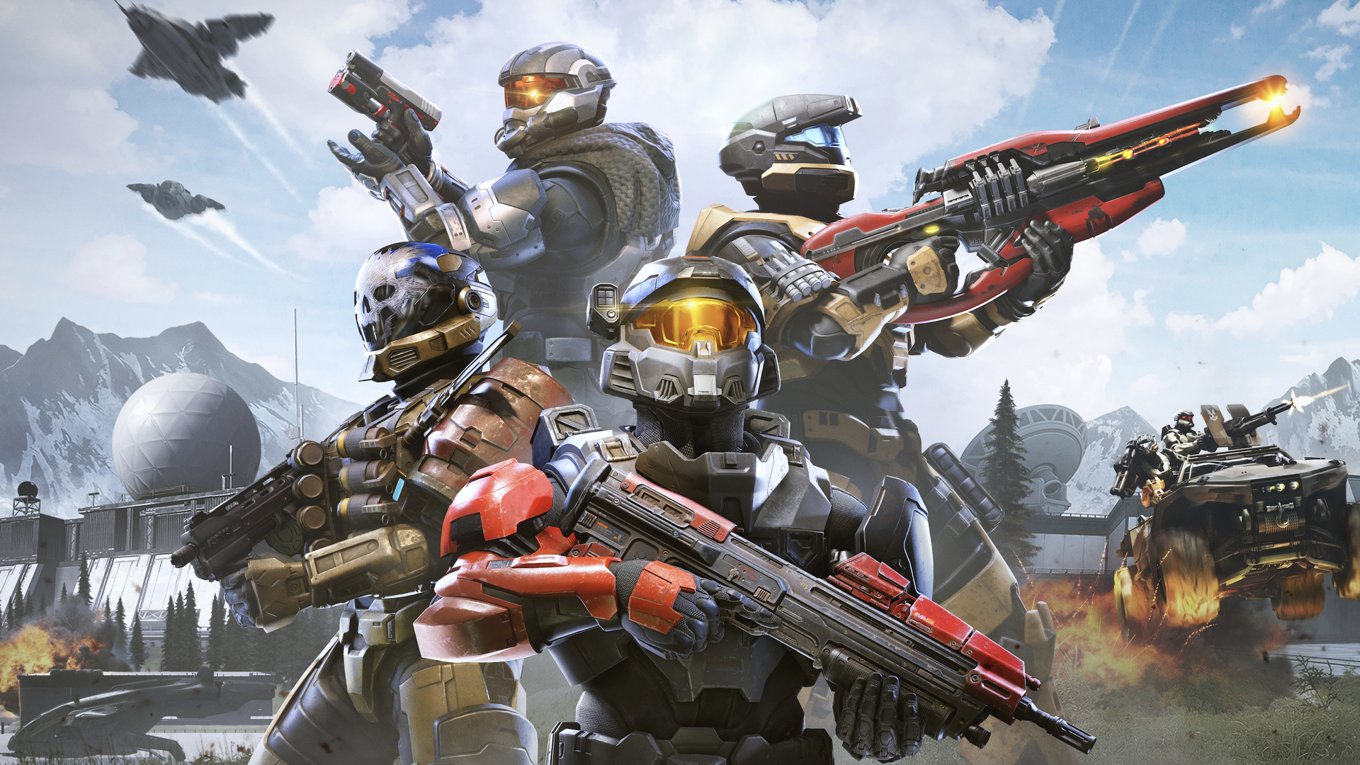 Transformer-like characters with guns