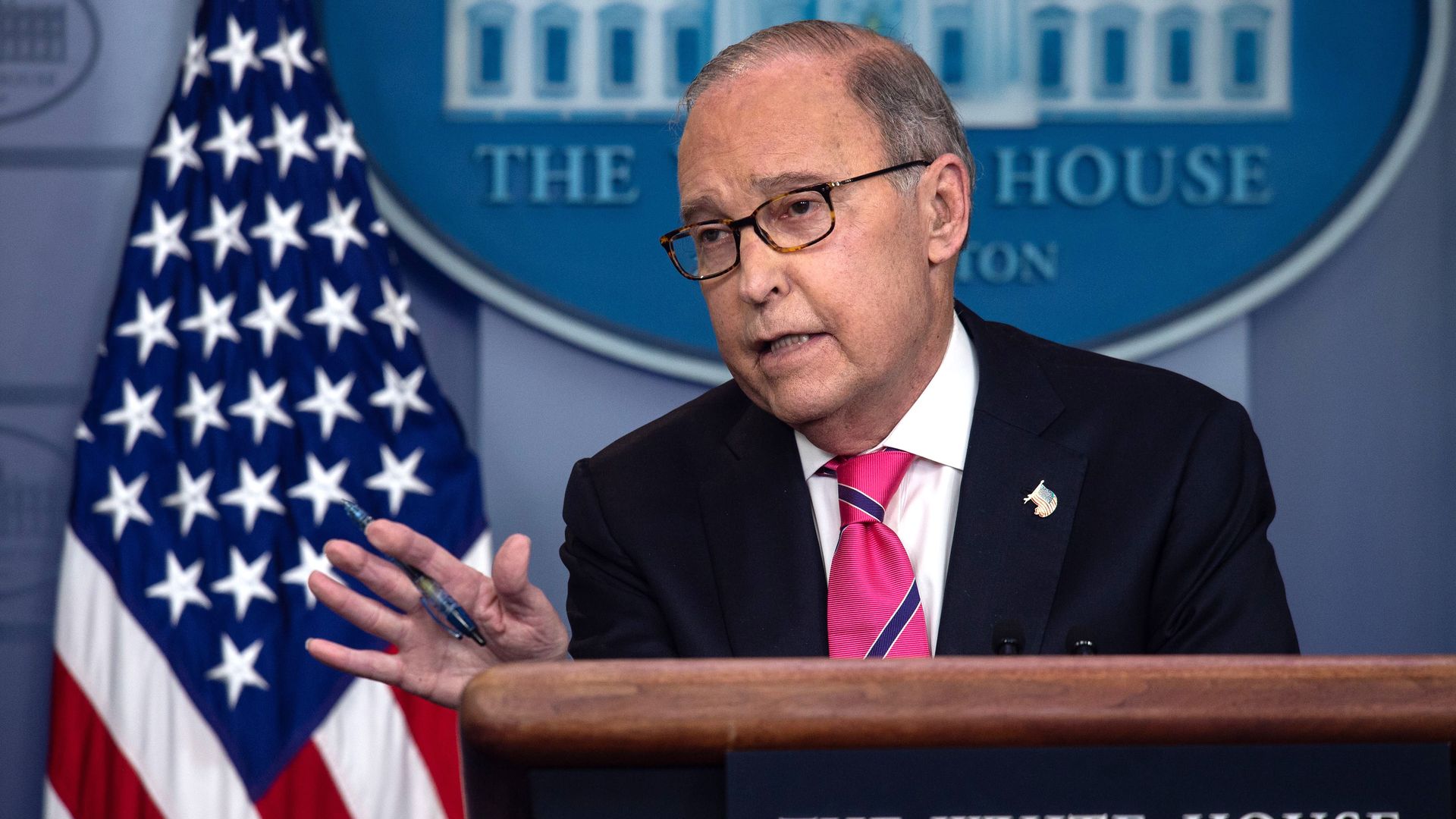 Larry Kudlow at the White House.