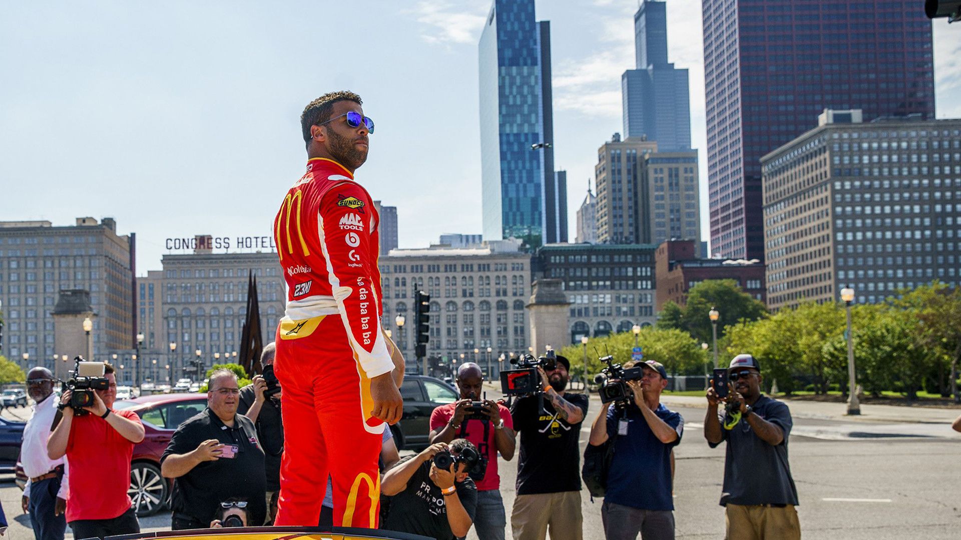 Nascar driver in Chicago