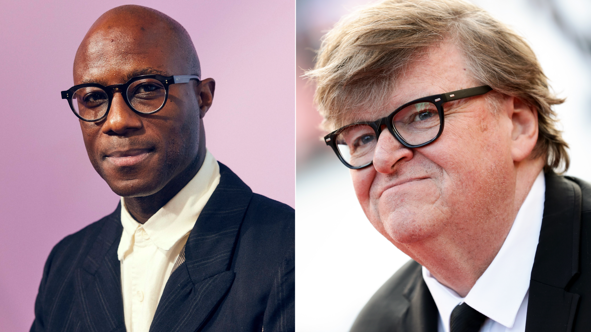 Barry Jenkins and Michael Moore.