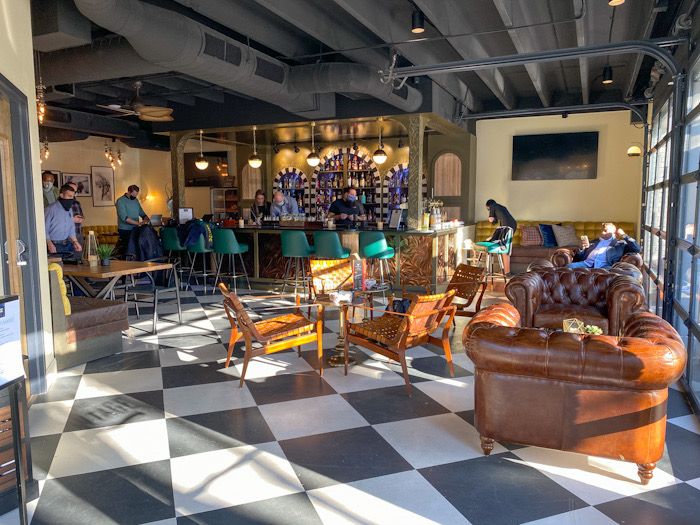 The Vintage Cigar and Whiskey Bar main area