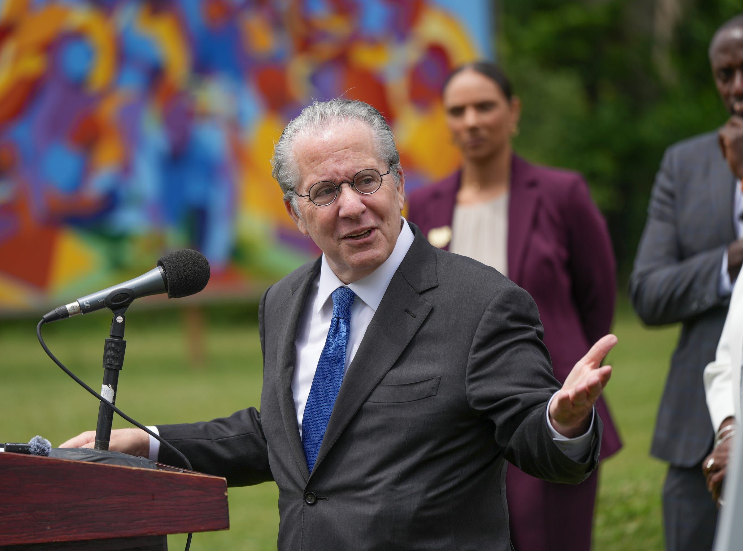 Gene Sperling speaks in Detroit in 2024. Photo: USA Today Network 