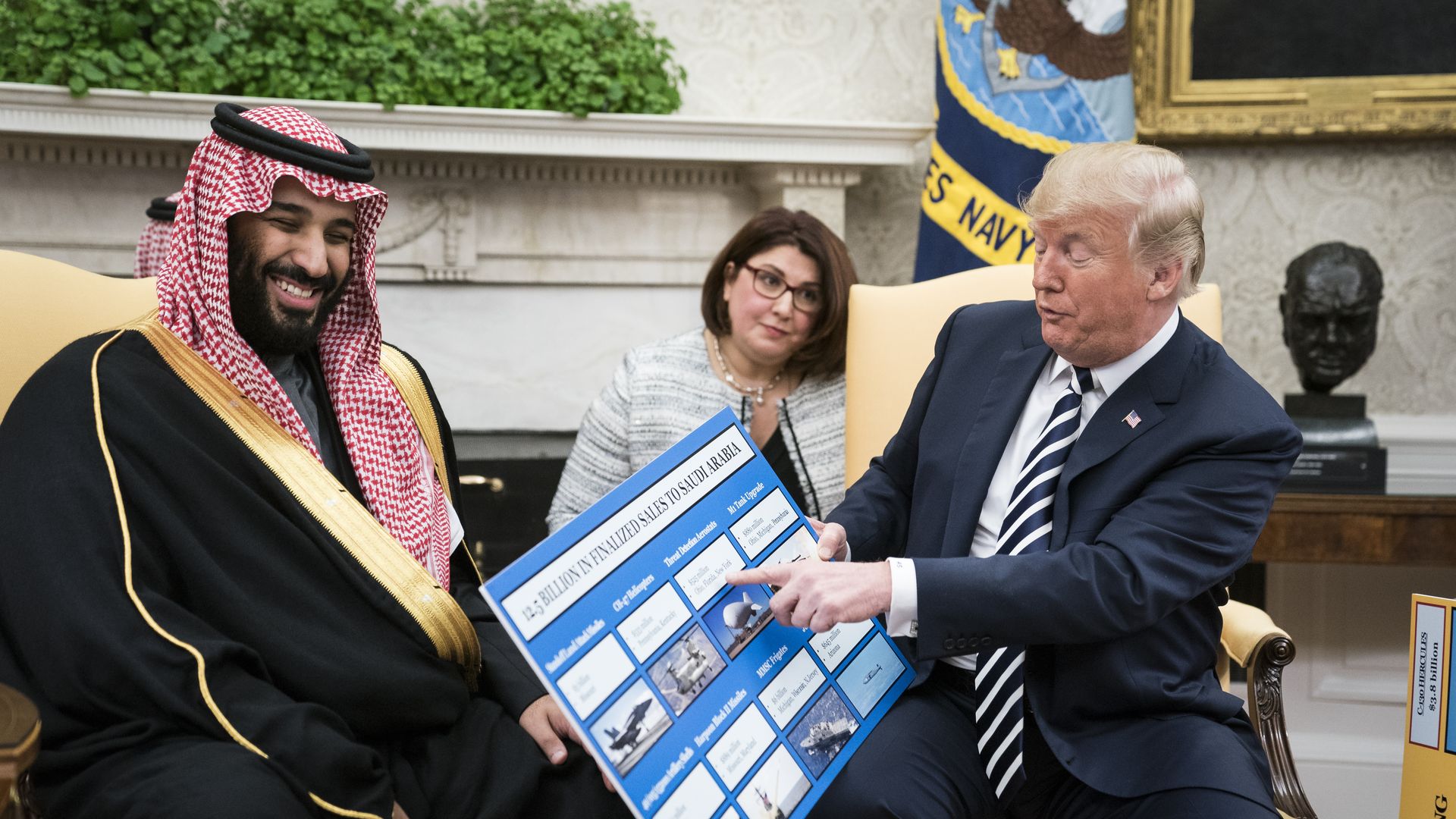Trump with Mohammed bin Salman