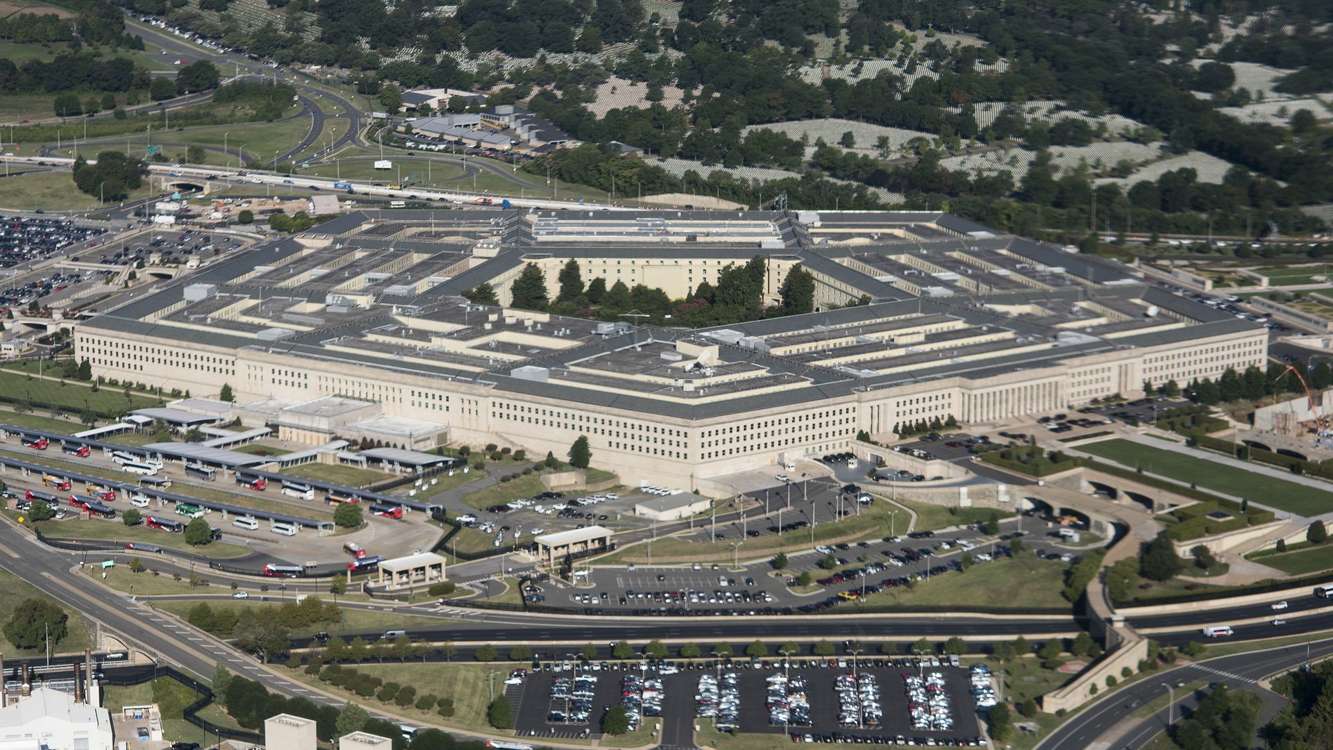 Photo of the Pentagon from an aerial view