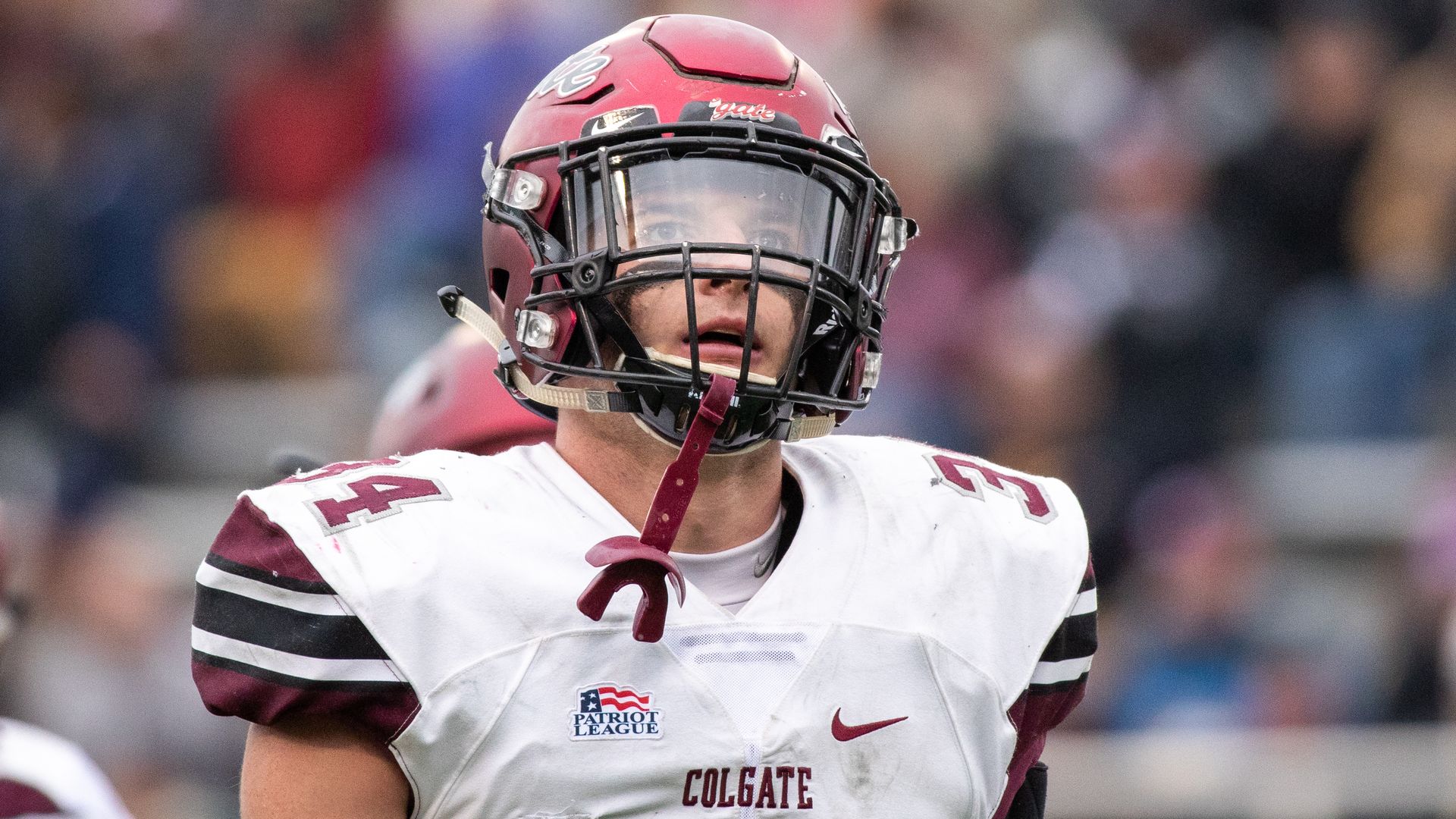 Colgate football player