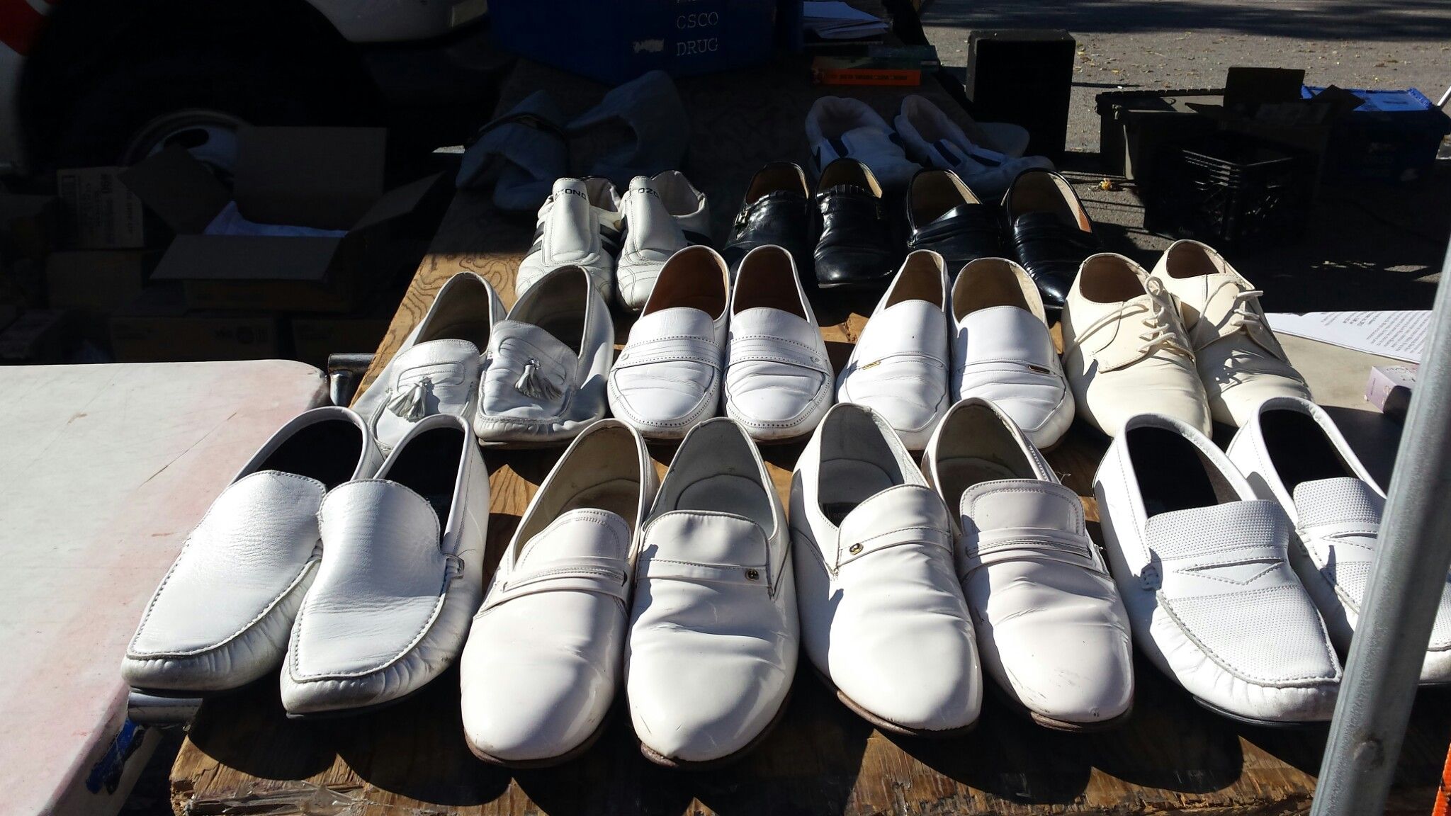 white loafers