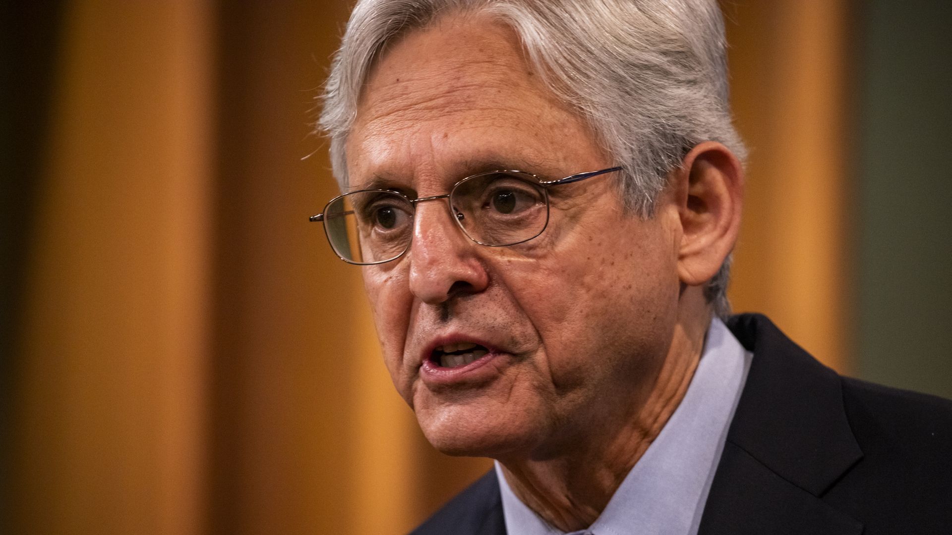 Merrick Garland, U.S. attorney general, speaks during a news conference