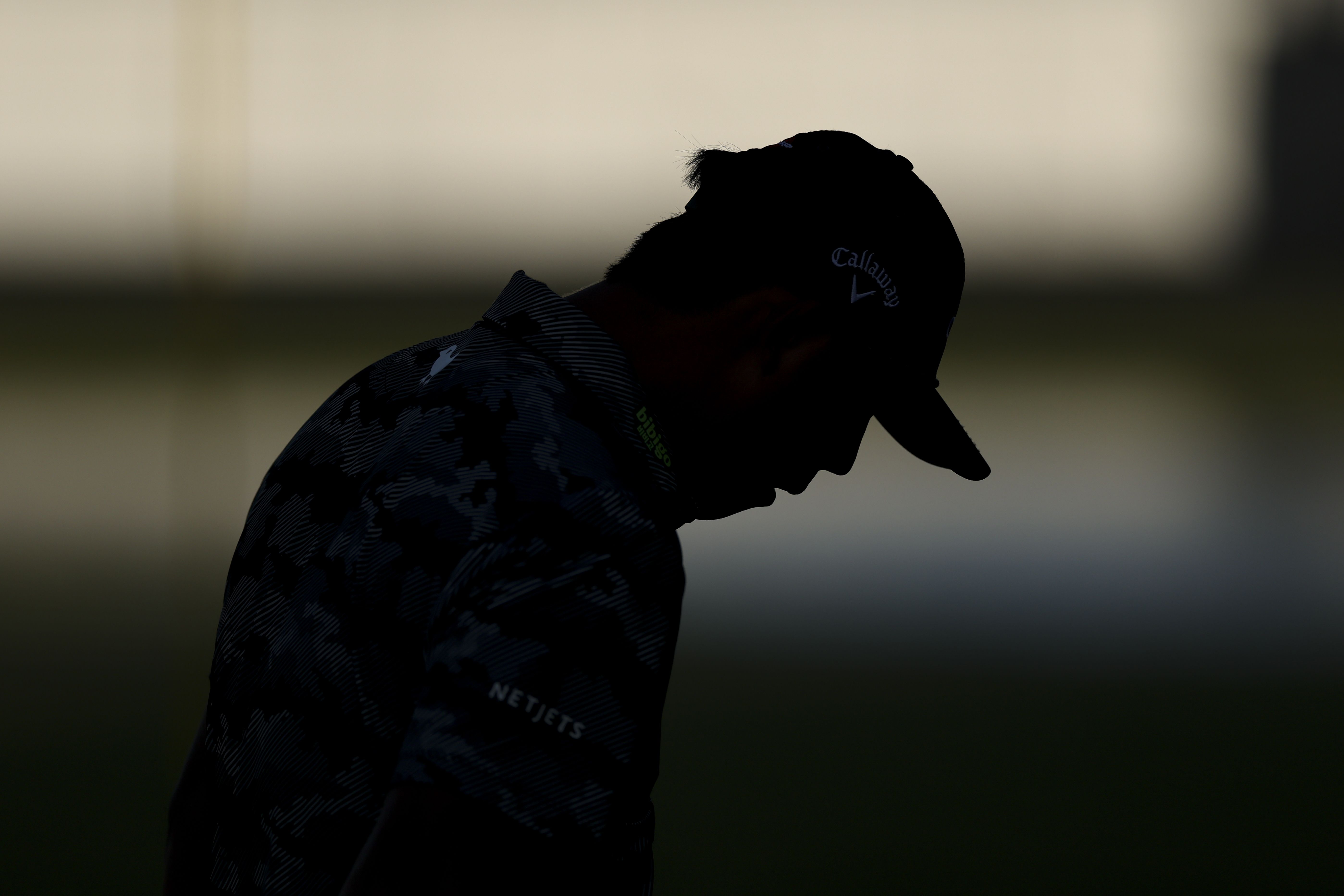 Si Woo Kim reacts after his shot on the 17th hole during the third round of the PGA Championship at Quail Hollow Club on Saturday, May 17, 2025 in Charlotte, North Carolina. (Photo by Scott Taetsch/PGA of America via Getty Images)