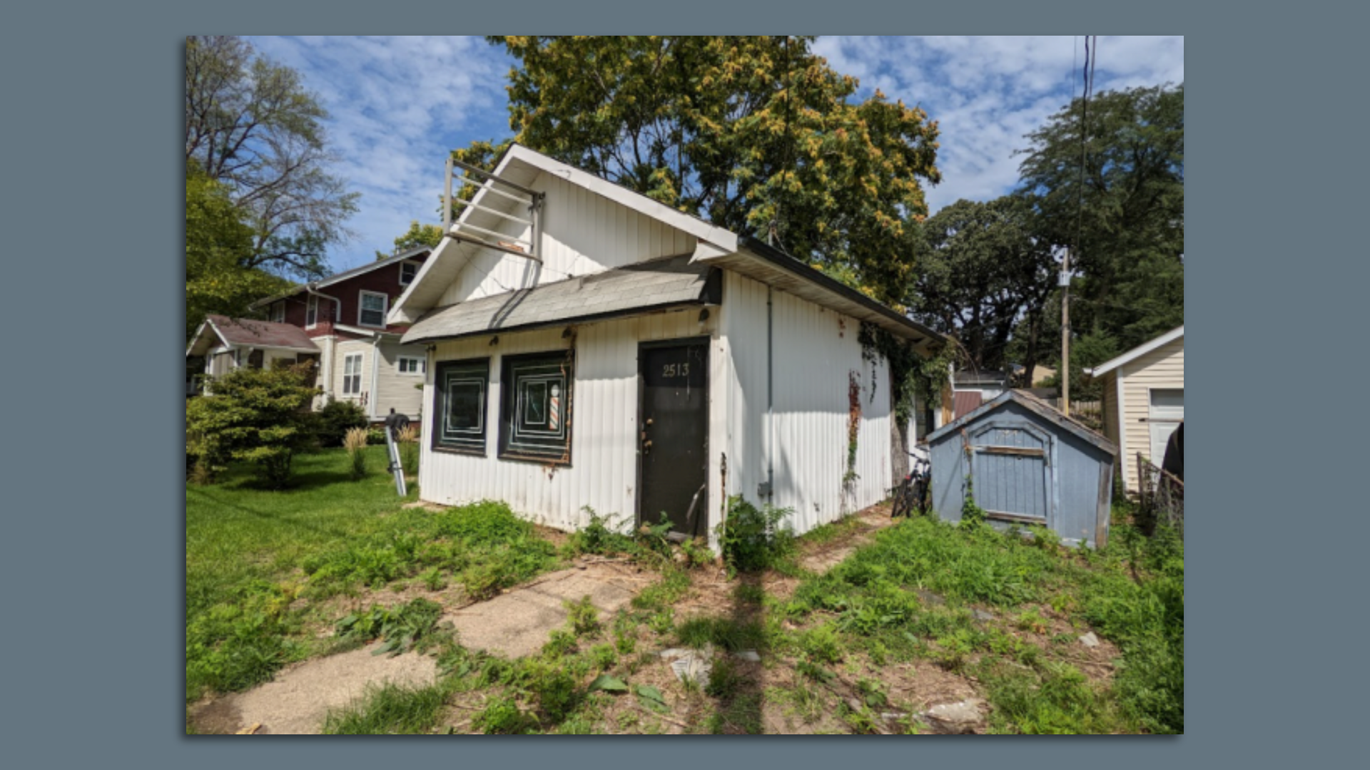 A photo of a barber shop.