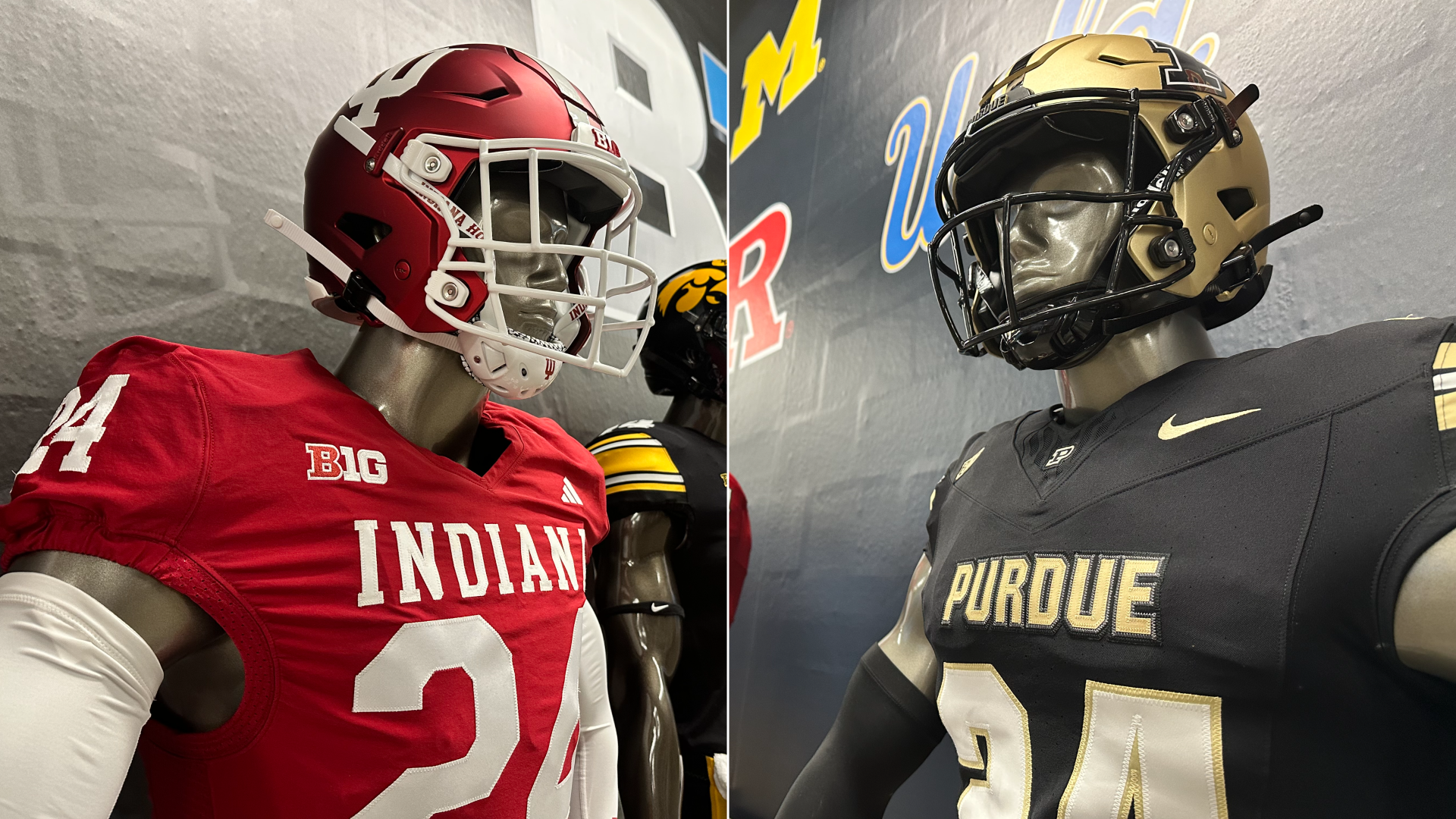 IU and Purdue jerseys