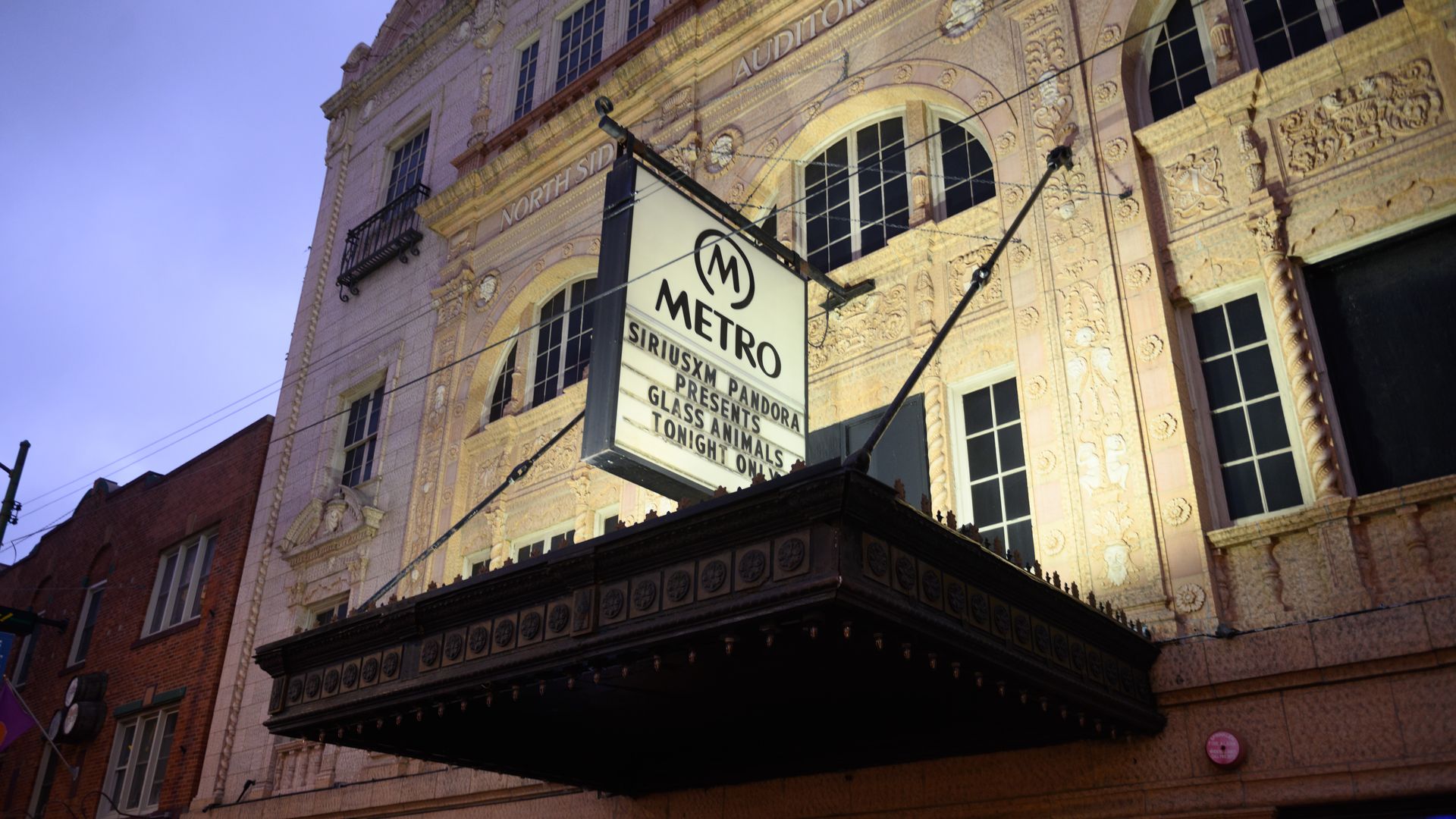 Photo of a marquee at a club