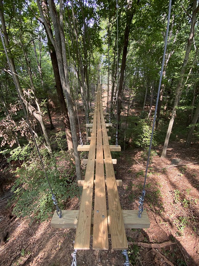 One of two new ropes sections at the Whitewater Center. Photo: Ashley Mahoney/Axios
