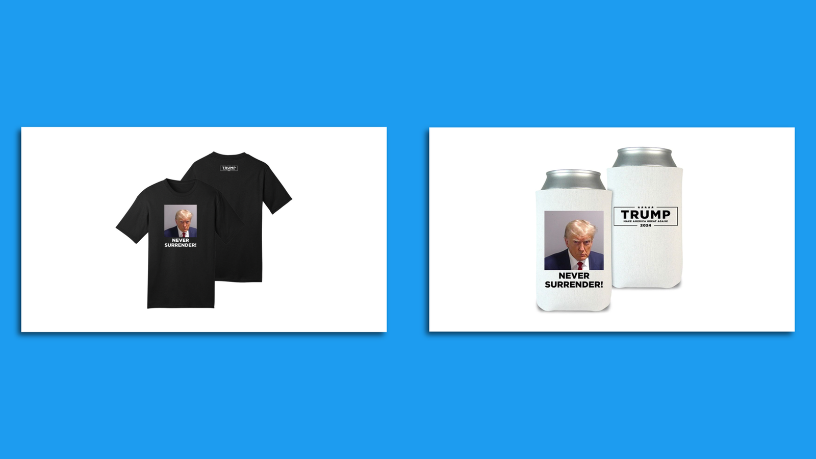 Donald Trump Sells Mugshot Mugs and T-shirts For Campaign Funds – Deadline