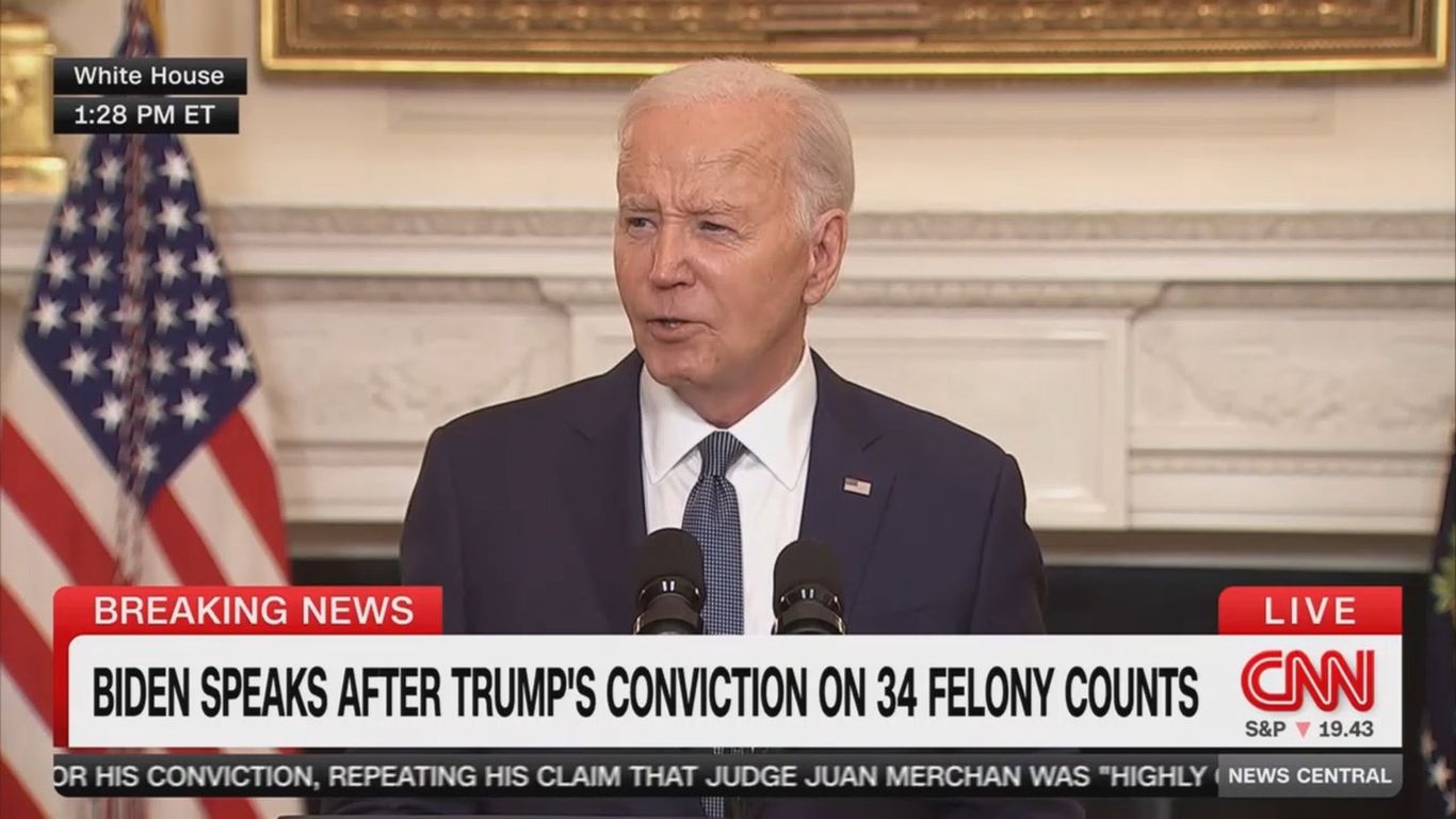 Biden breaks silence on Trump conviction, defends justice system