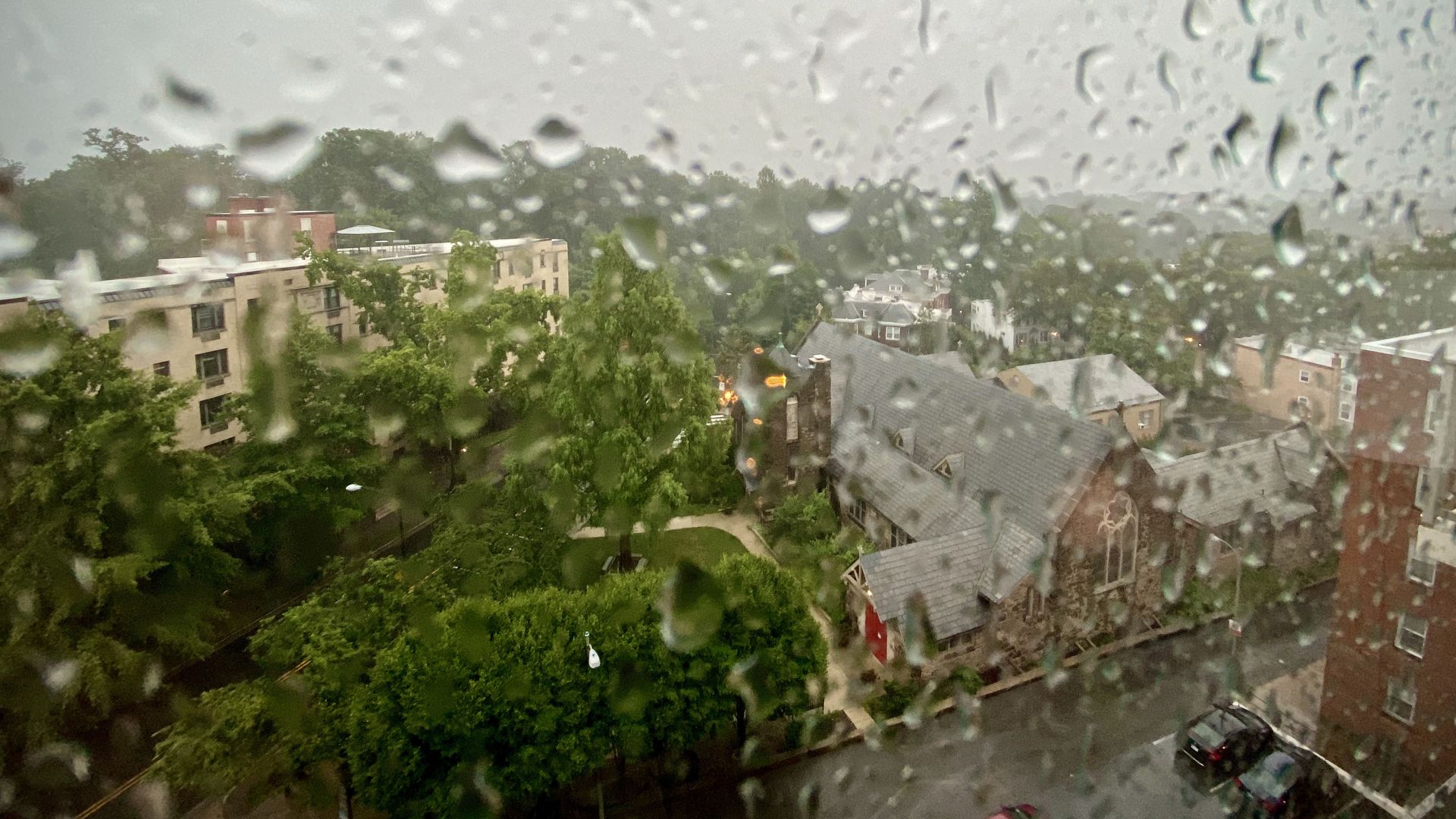 A rainy window