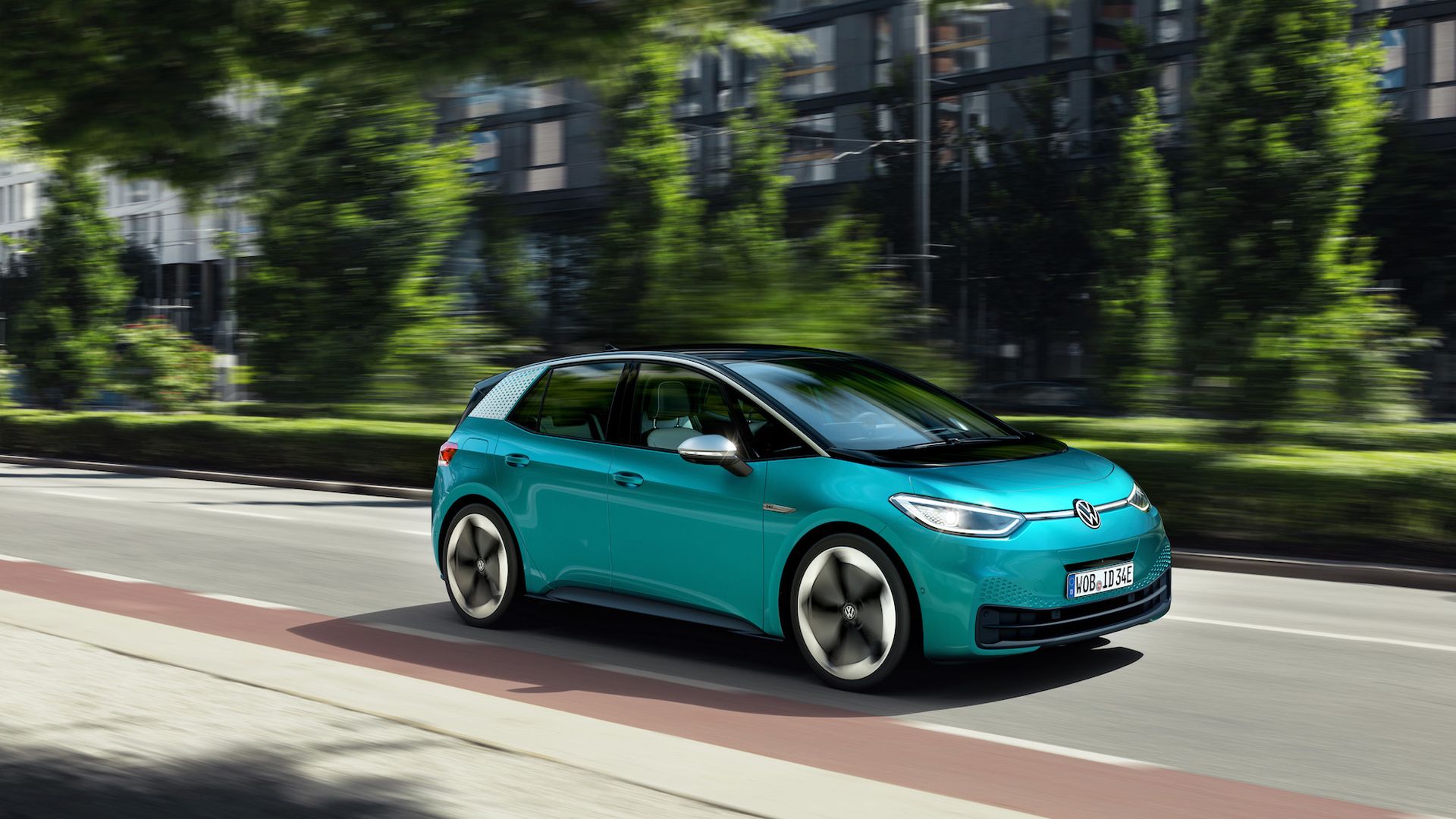Image of VW's new ID.3 electric vehicle.