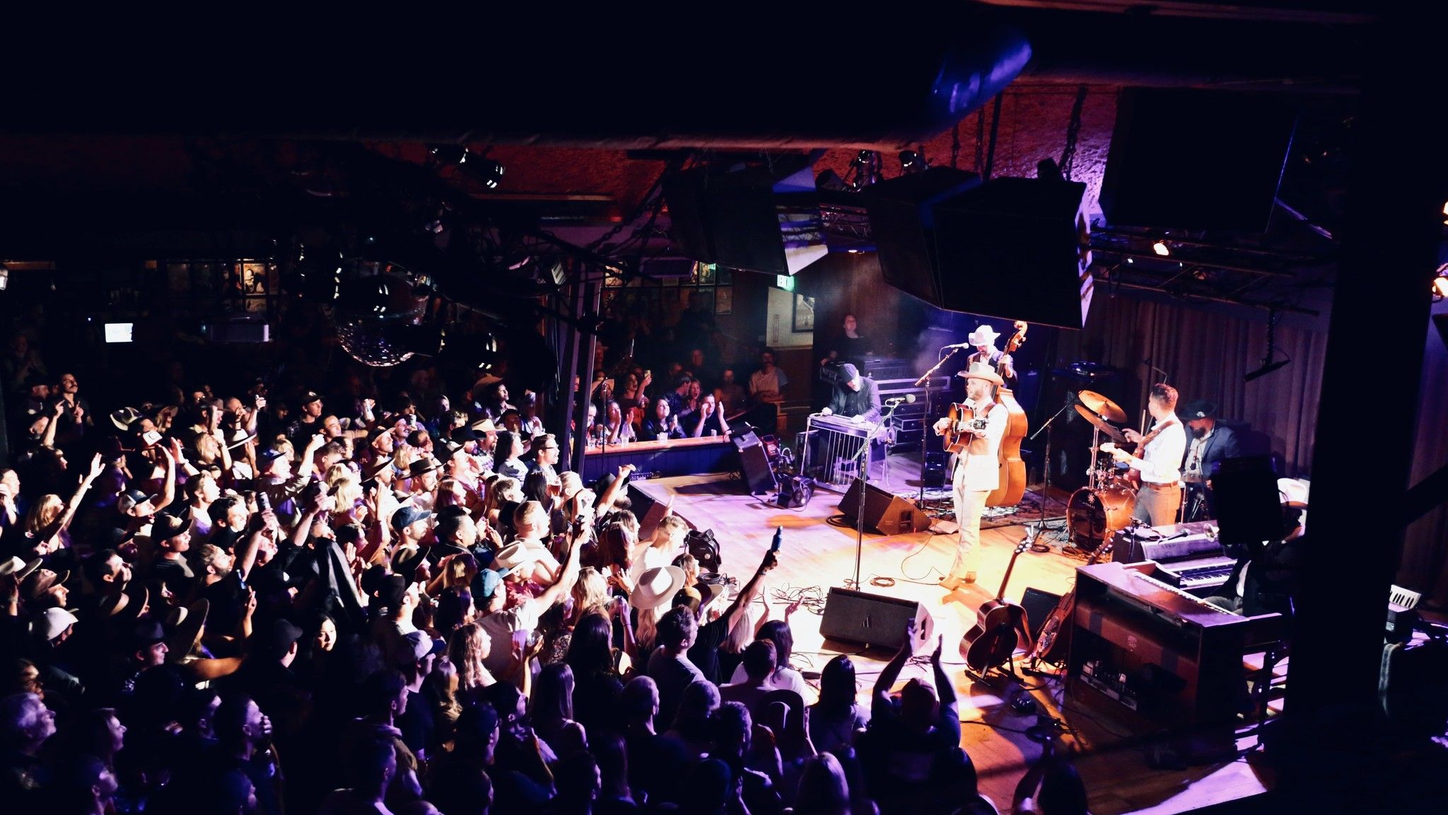 Charley Crock performs for a crowd.