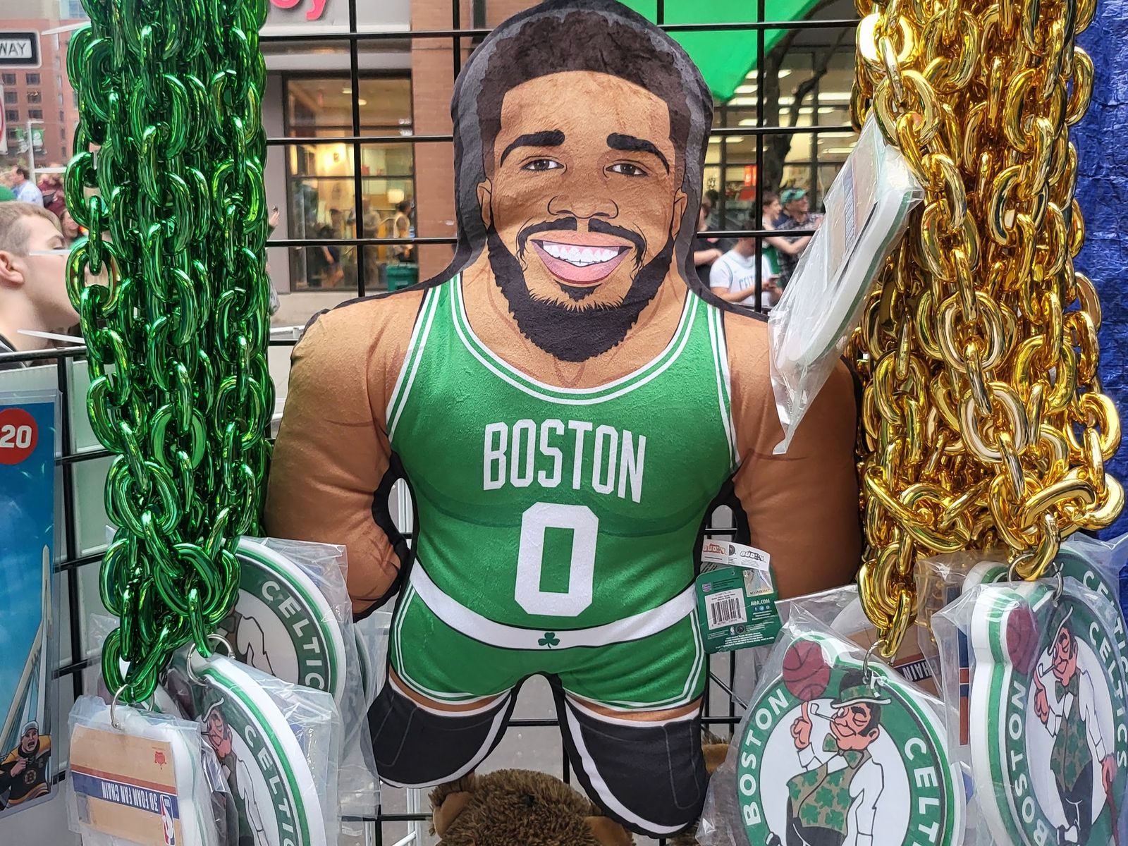 The dumbest Celtics merch for sale at the NBA Finals - Axios Boston