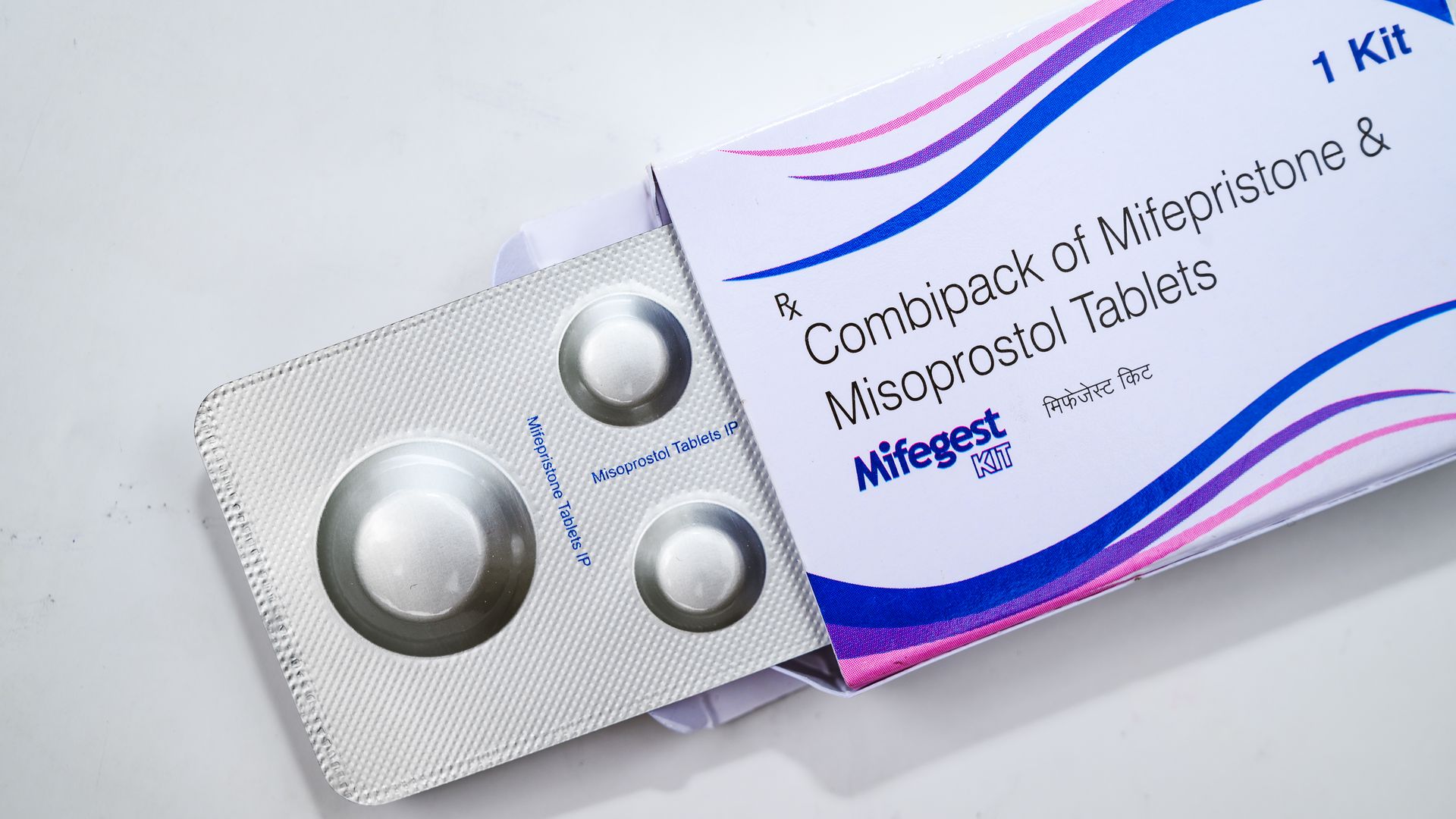 Packet of abortion pills