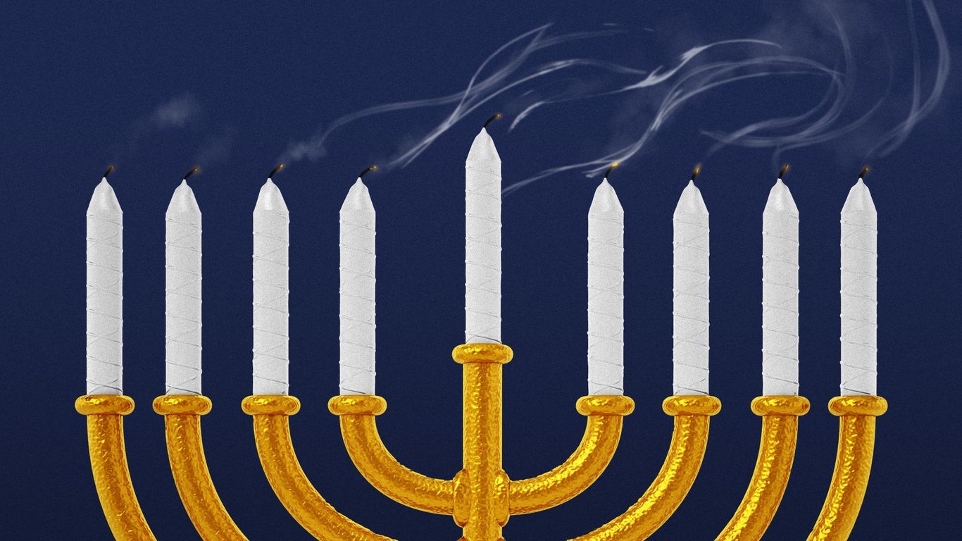 Virginia festival faces backlash after menorah lighting denial - Axios ...