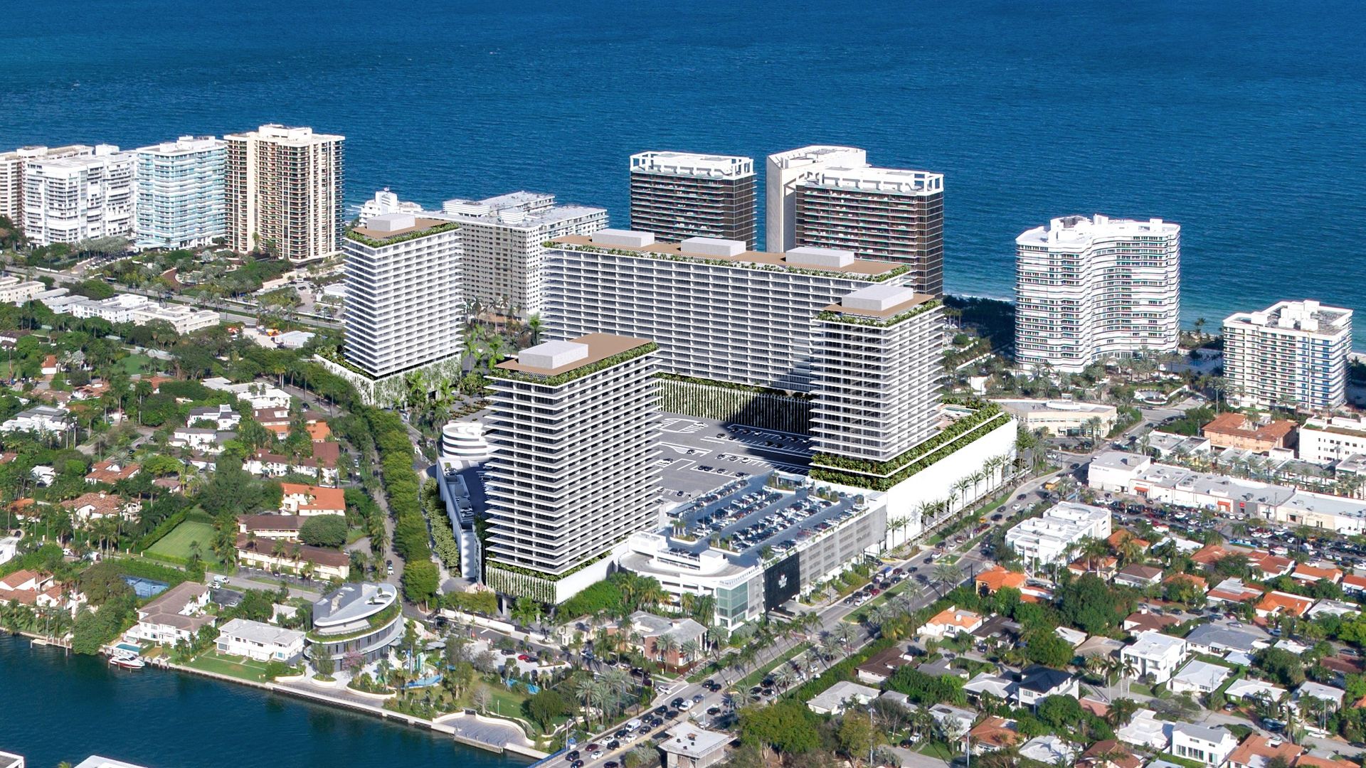 A rendering of Bal Harbour Shops' proposed mixed-use residential project.