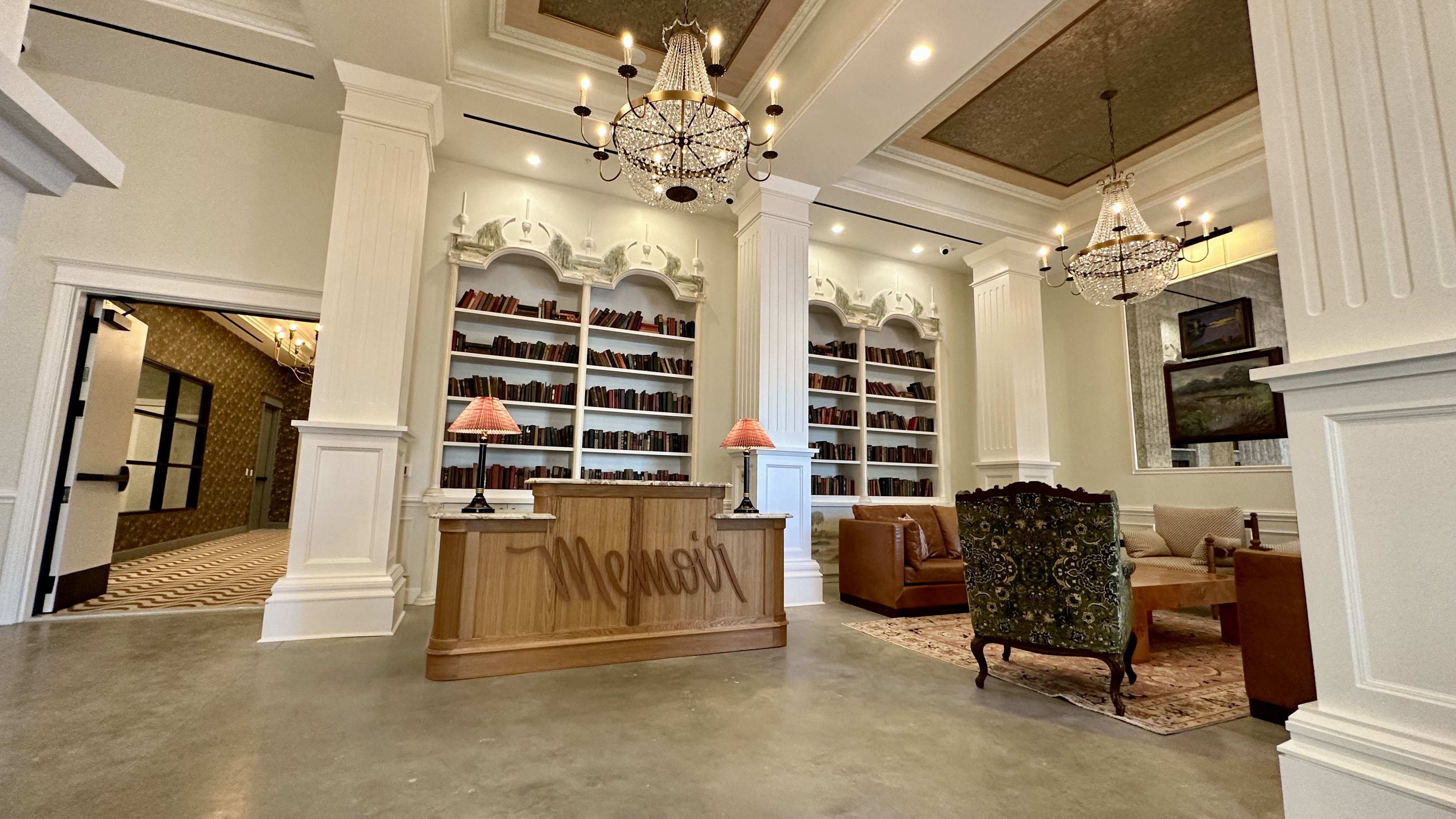Photo shows the lobby at Memoir.