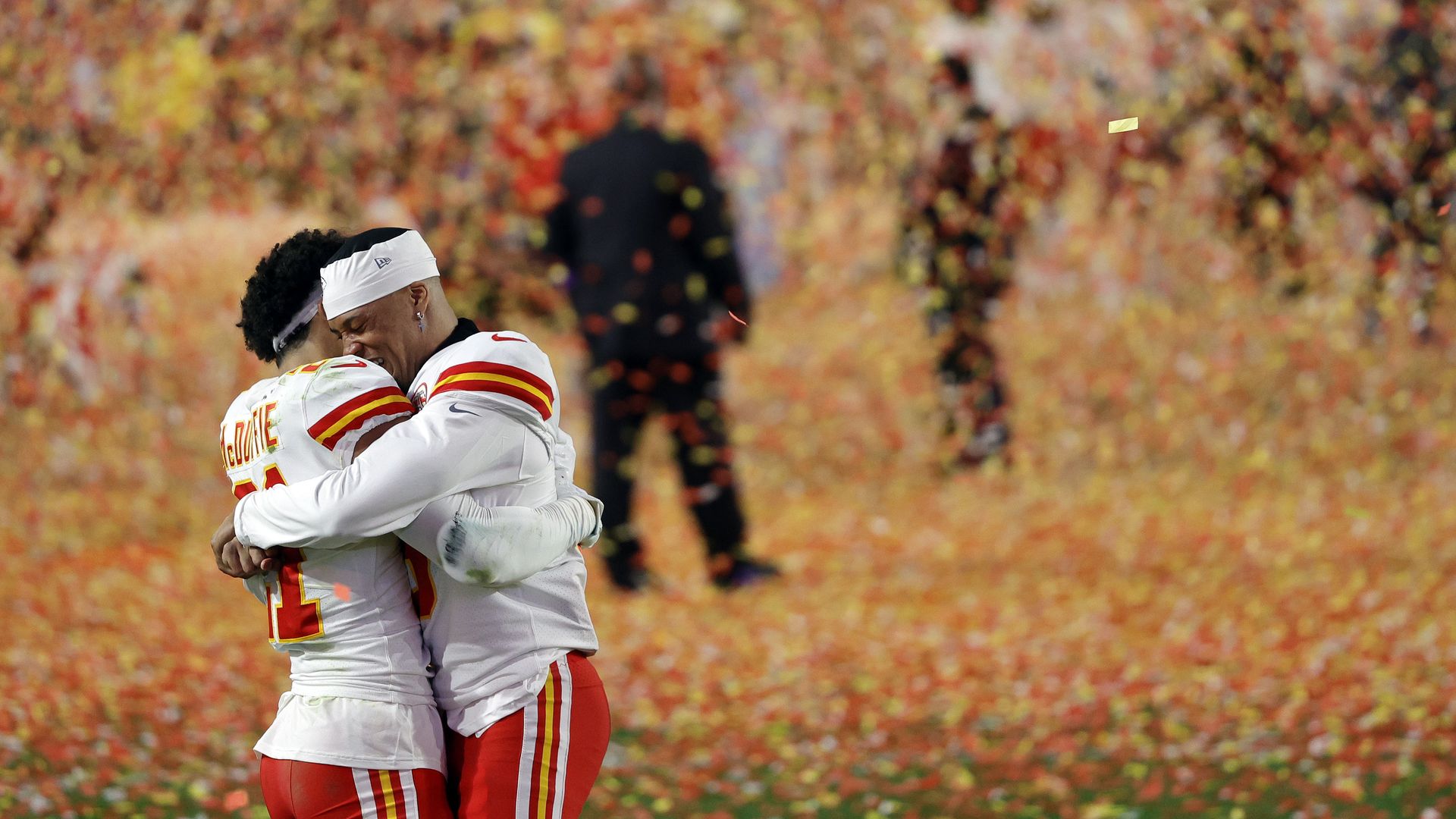 Chiefs celebrating