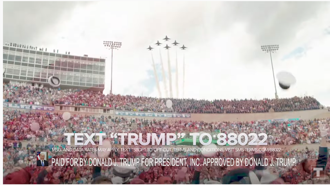 Trump campaign previews Super Bowl ad