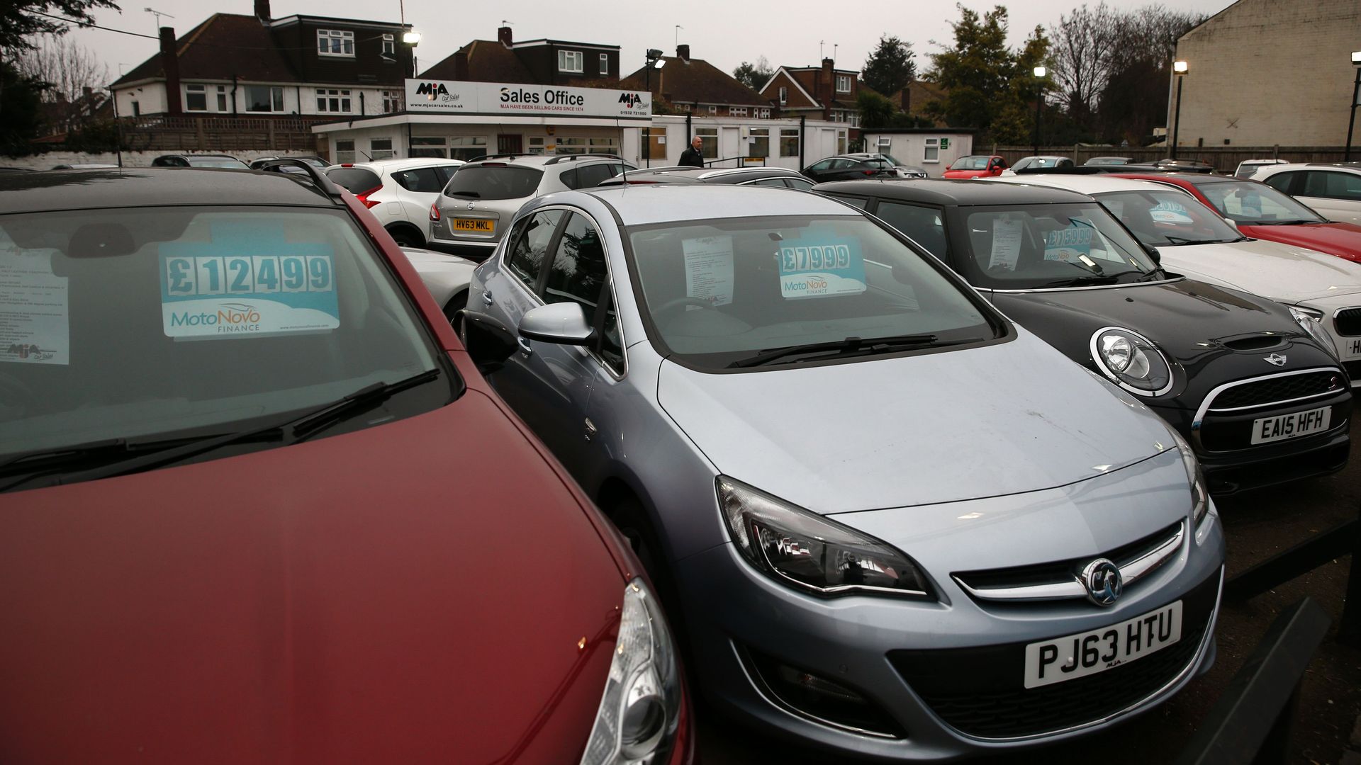 Second hand car sales in Britain