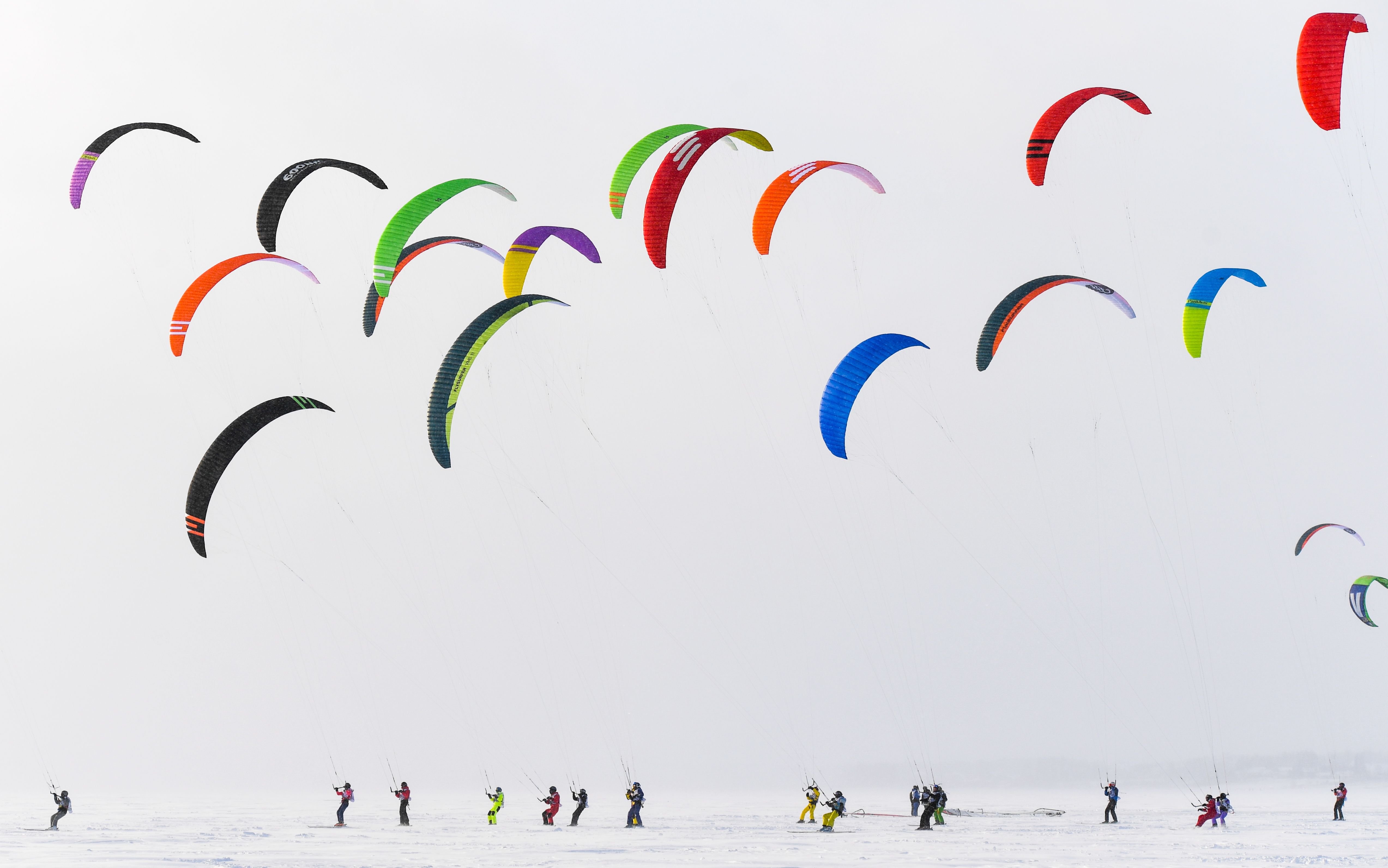Snow kiting