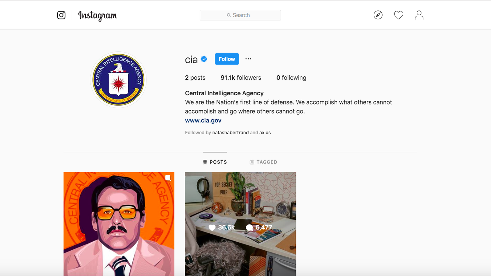 CIA instagram